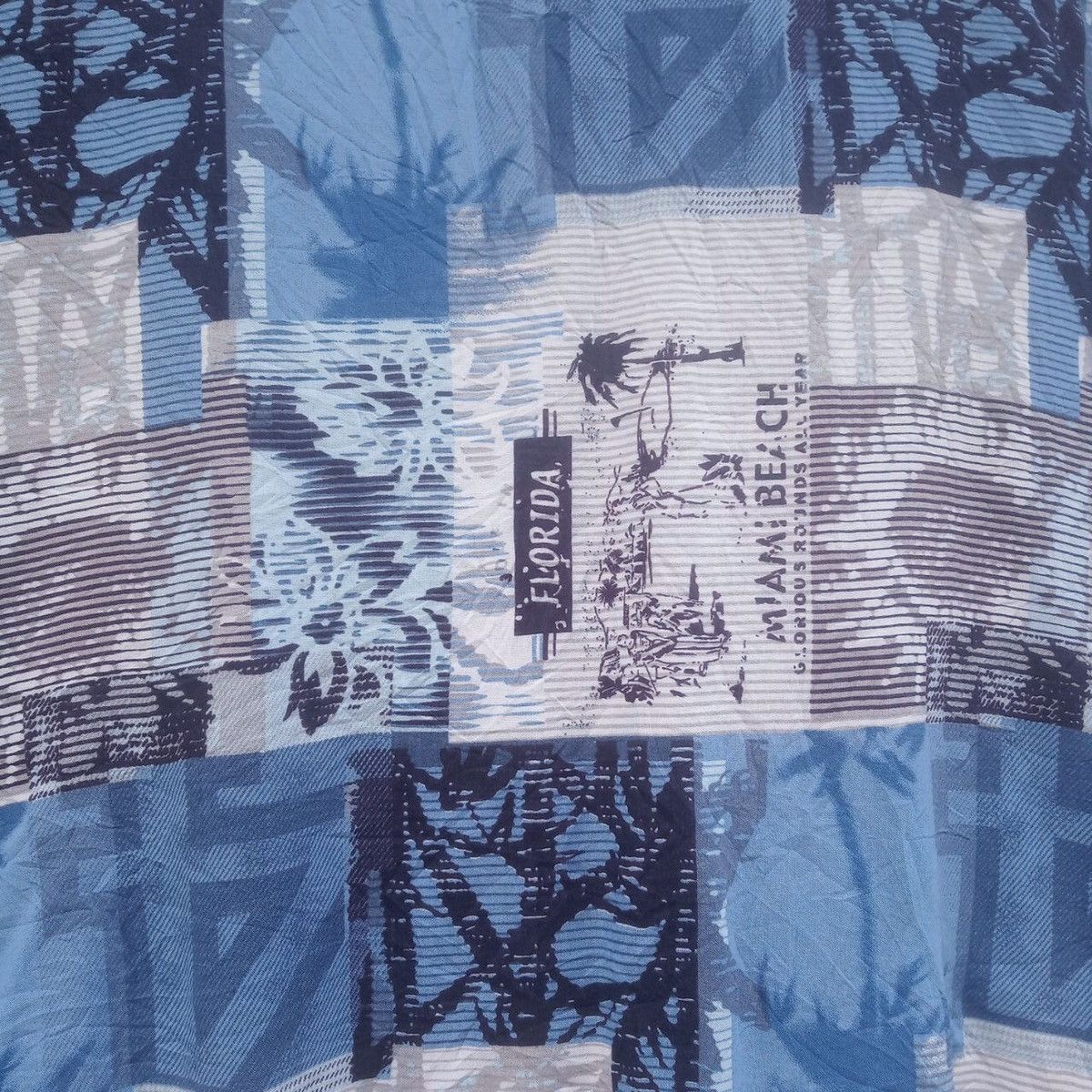 Puritan Vintage Puritan Overprinted Miami Beach Hawaii Rayon Shirt Size US XXL / EU 58 / 5 - 4 Thumbnail