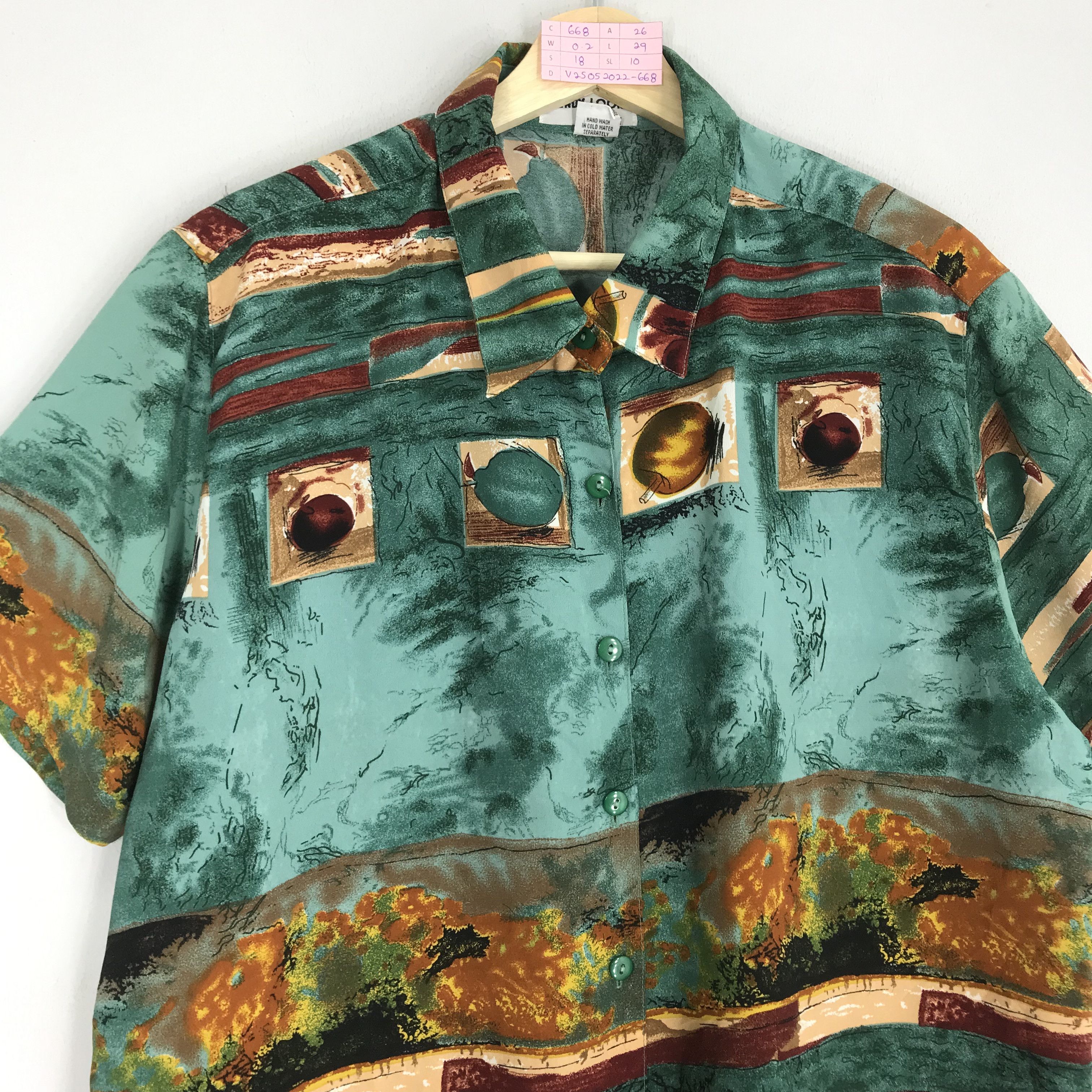 Vintage 90s Novelty Baroque Shirt Retro Pop Art Inspired Mambo Size US XL / EU 56 / 4 - 2 Thumbnail
