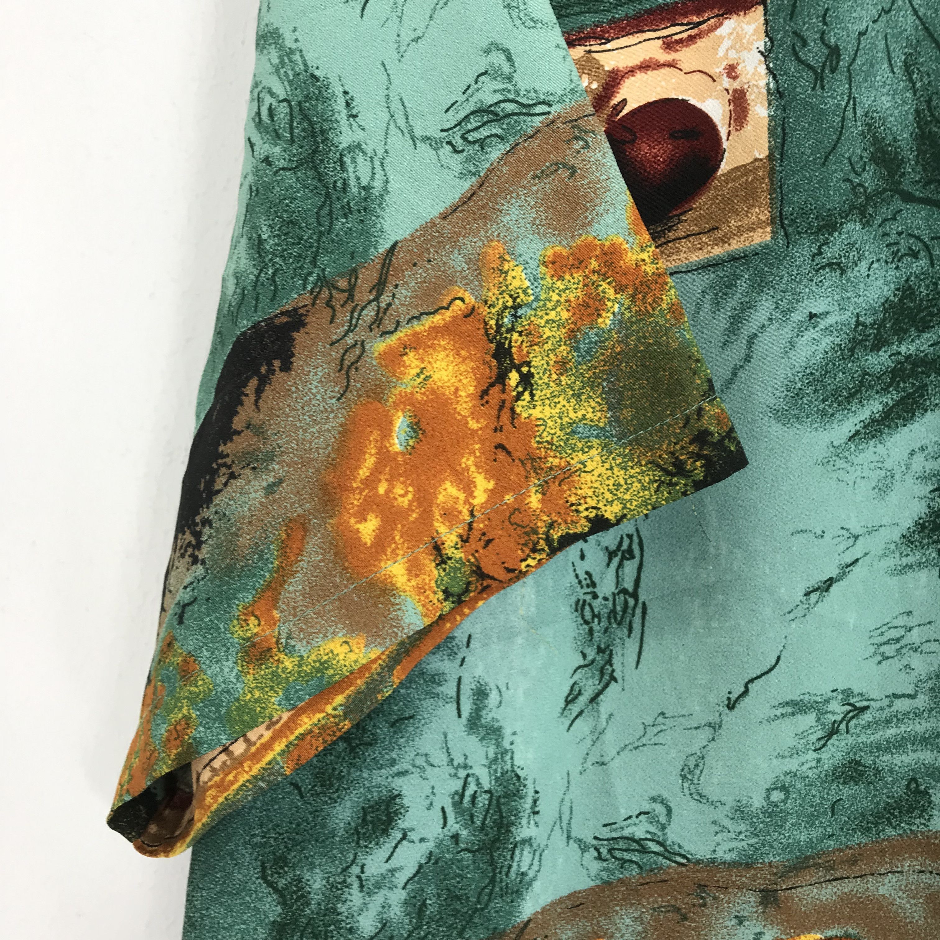 Vintage 90s Novelty Baroque Shirt Retro Pop Art Inspired Mambo Size US XL / EU 56 / 4 - 4 Thumbnail