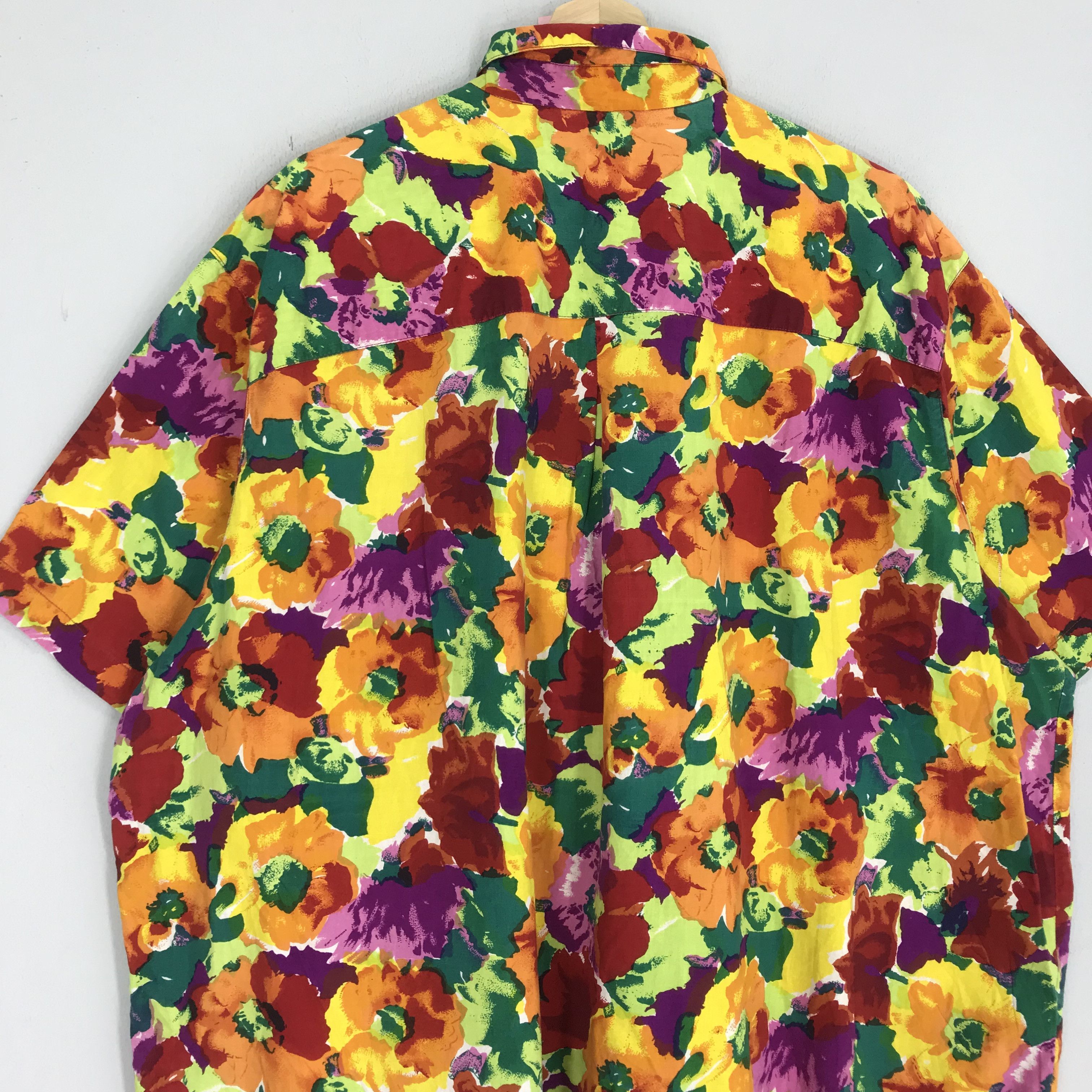 SSSR Venezia Vintage 90's Multicolour Pop Art Floral Pattern Button Down Size US XXL / EU 58 / 5 - 8 Thumbnail