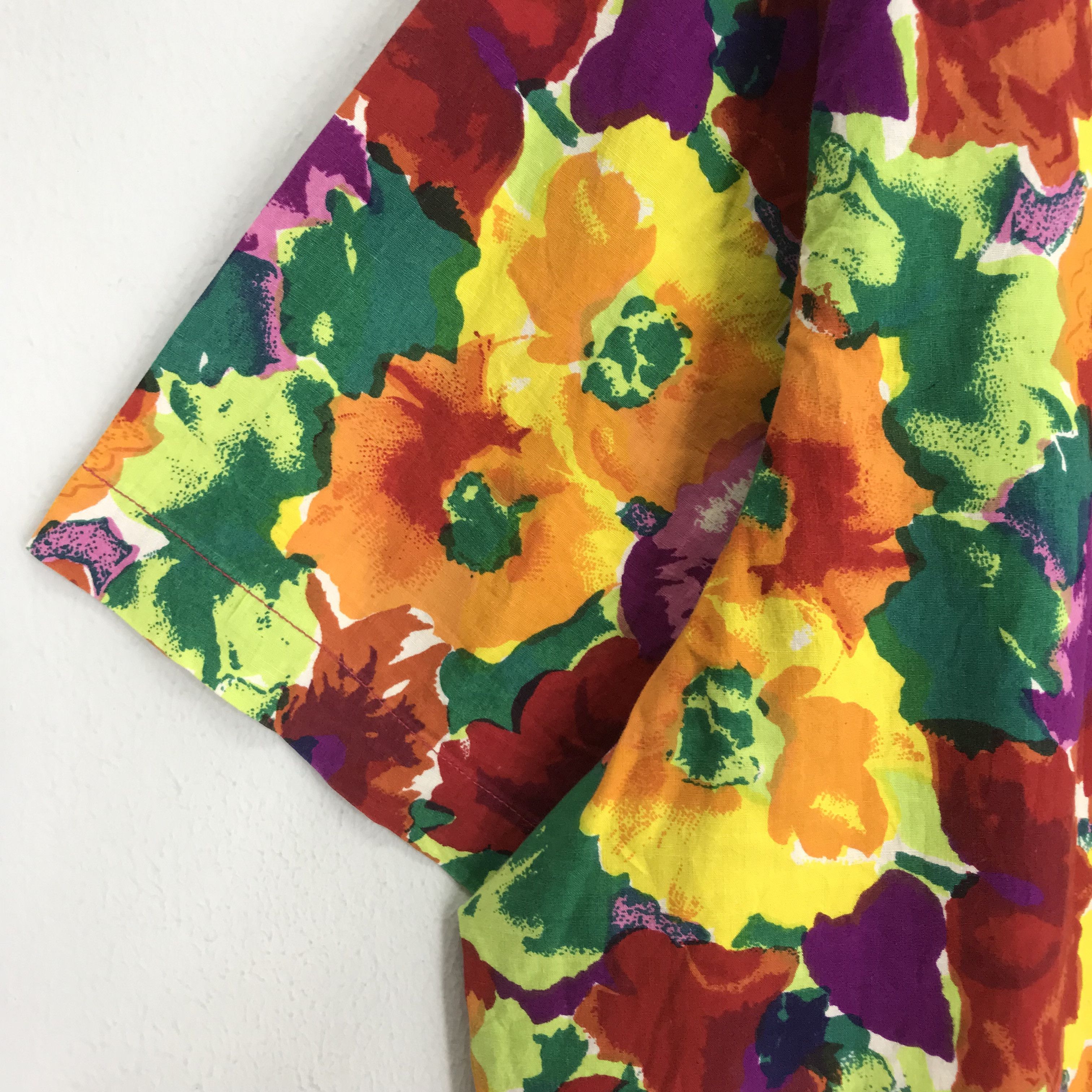 SSSR Venezia Vintage 90's Multicolour Pop Art Floral Pattern Button Down Size US XXL / EU 58 / 5 - 7 Thumbnail