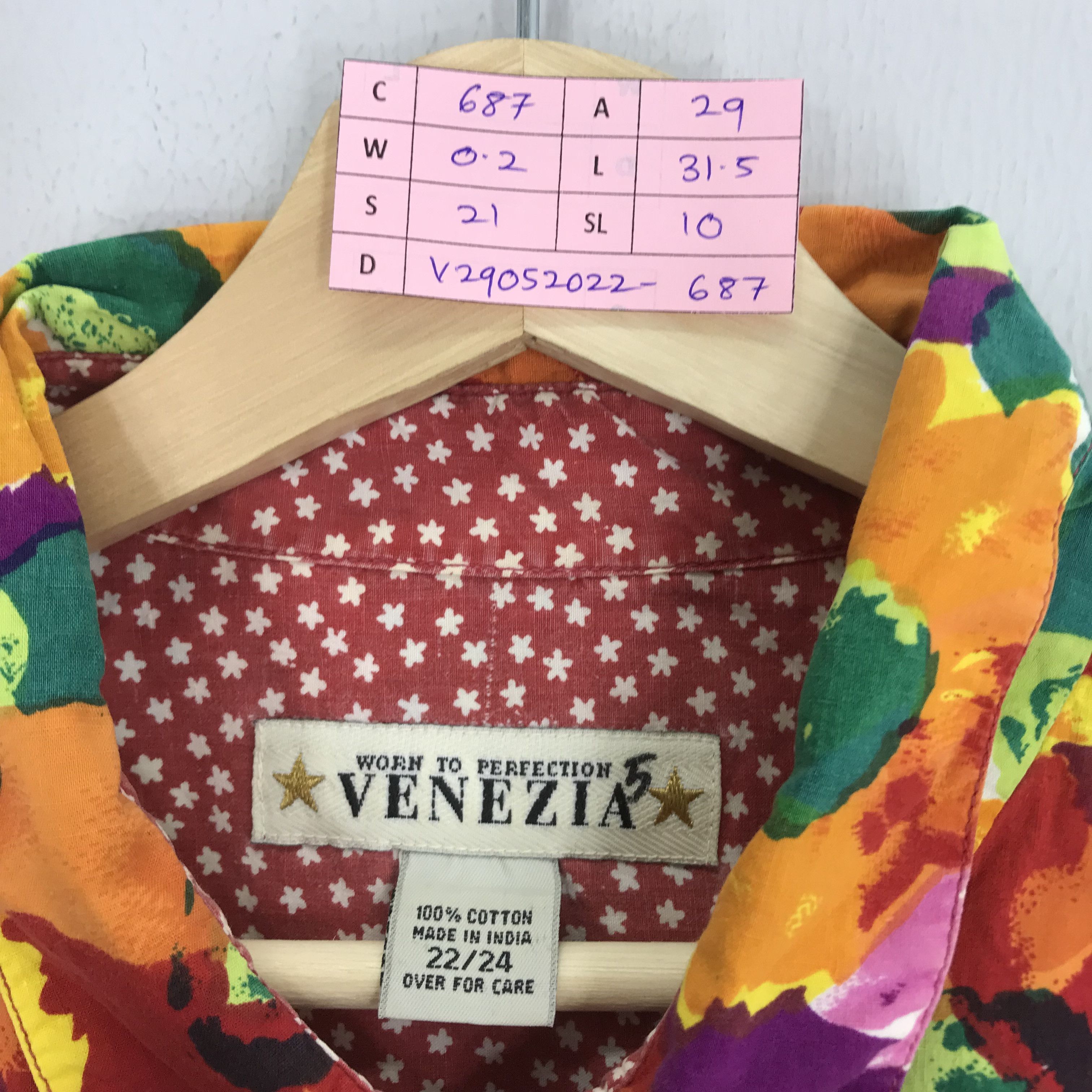 SSSR Venezia Vintage 90's Multicolour Pop Art Floral Pattern Button Down Size US XXL / EU 58 / 5 - 9 Thumbnail
