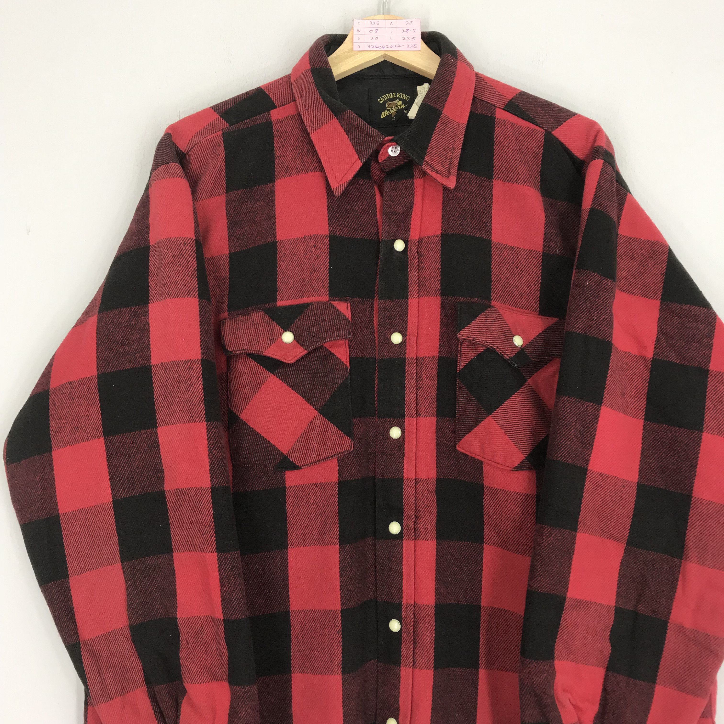 Flannel Vintage Saddle King Western Flannel Checkered Bondage Punk Size US L / EU 52-54 / 3 - 4 Thumbnail