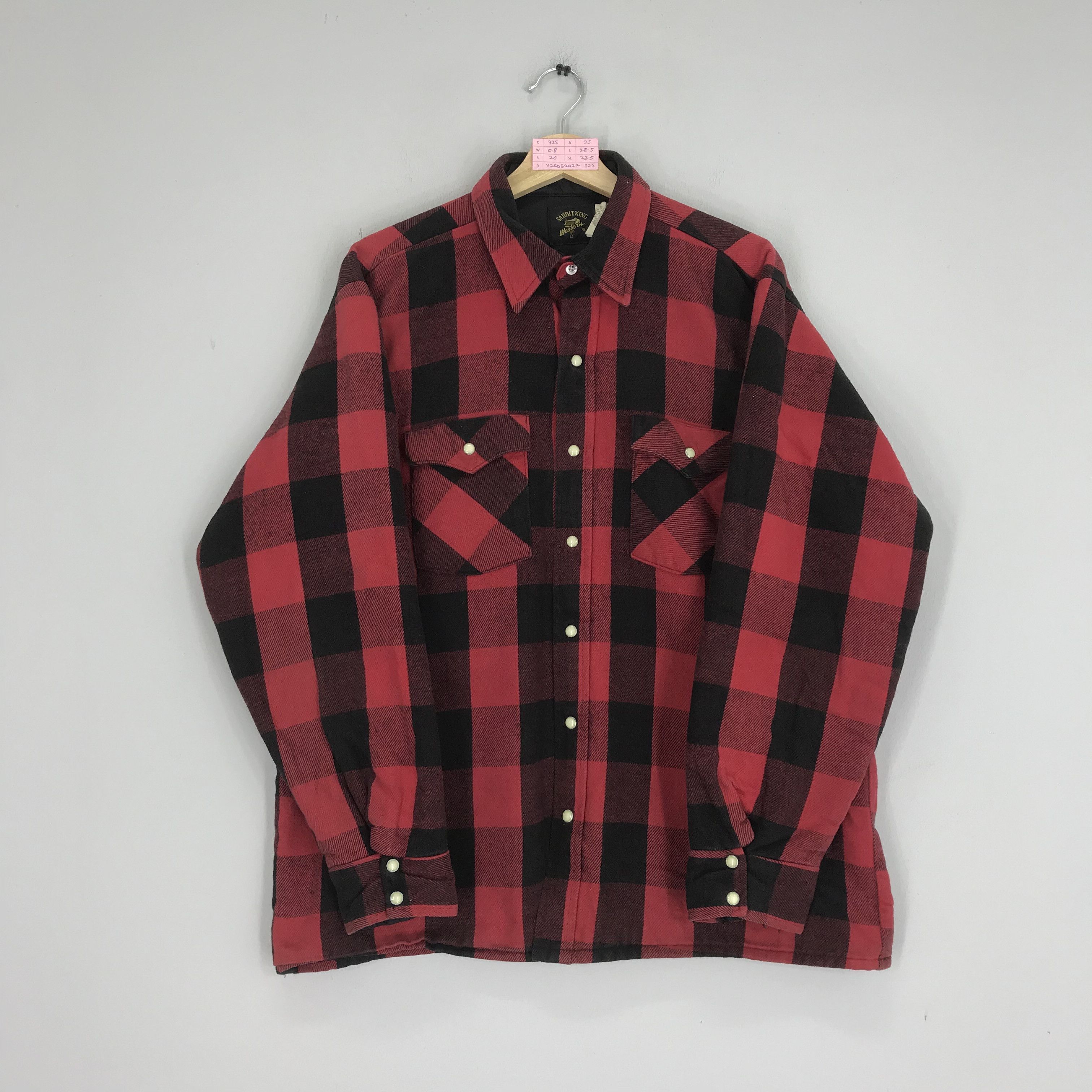 Flannel Vintage Saddle King Western Flannel Checkered Bondage Punk Size US L / EU 52-54 / 3 - 1 Thumbnail