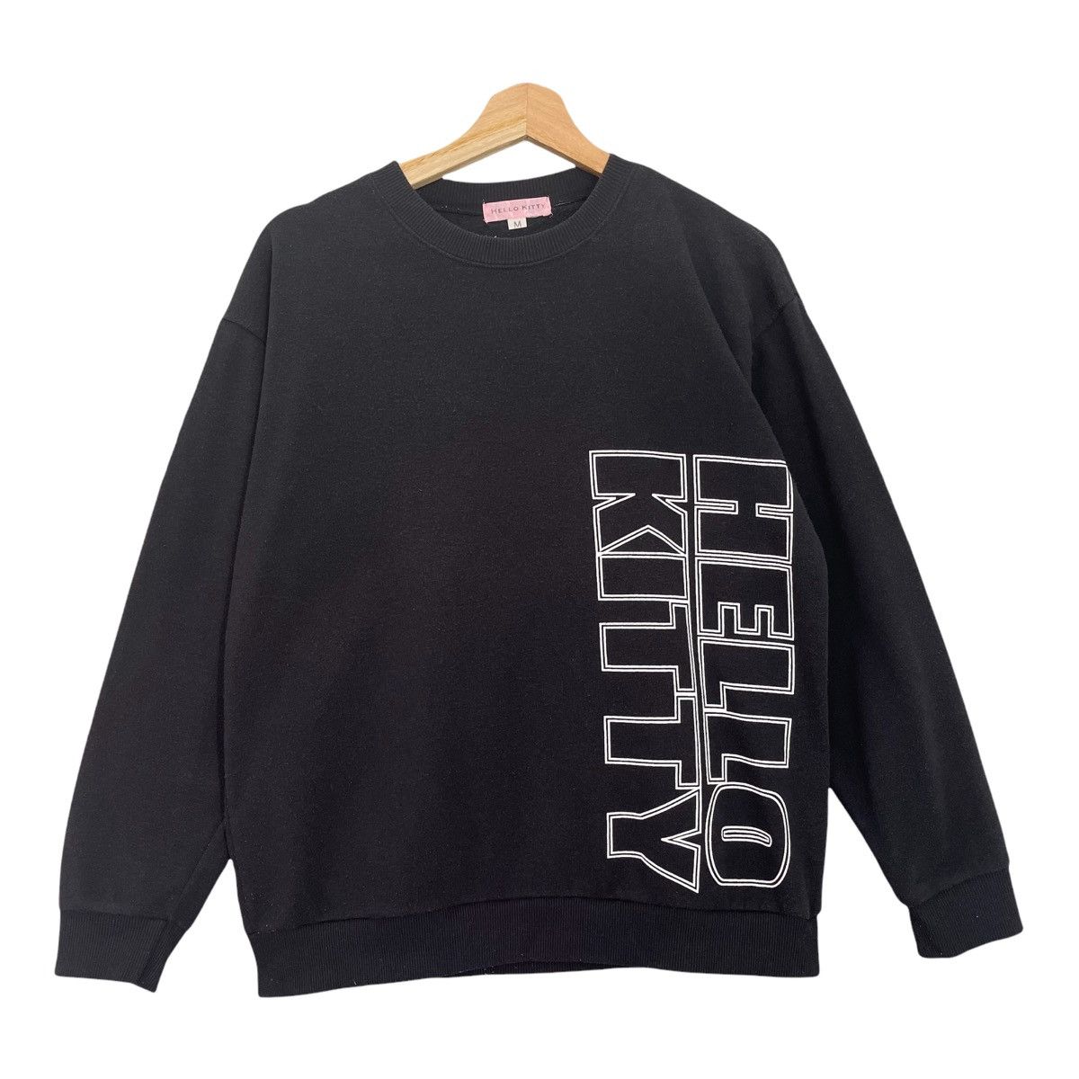 Japanese Brand Hello Kitty Printed Big Logo Crewneck Sweatshirt Size M Size US M / EU 48-50 / 2 - 5 Thumbnail