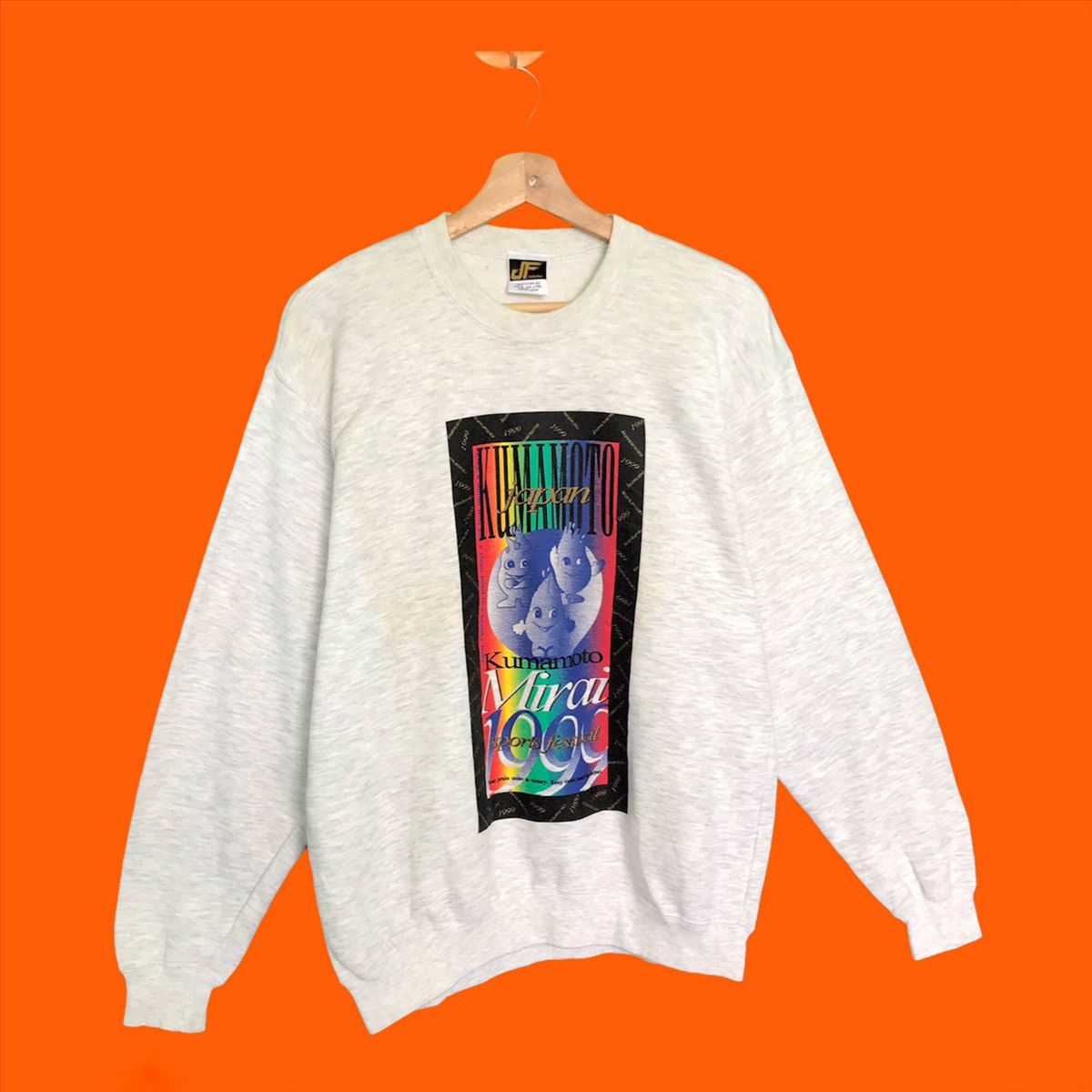 Anime Kumamoto Mirai 1999 Sport Festival Big Logo Sweatshirt M Size US M / EU 48-50 / 2 - 2 Thumbnail