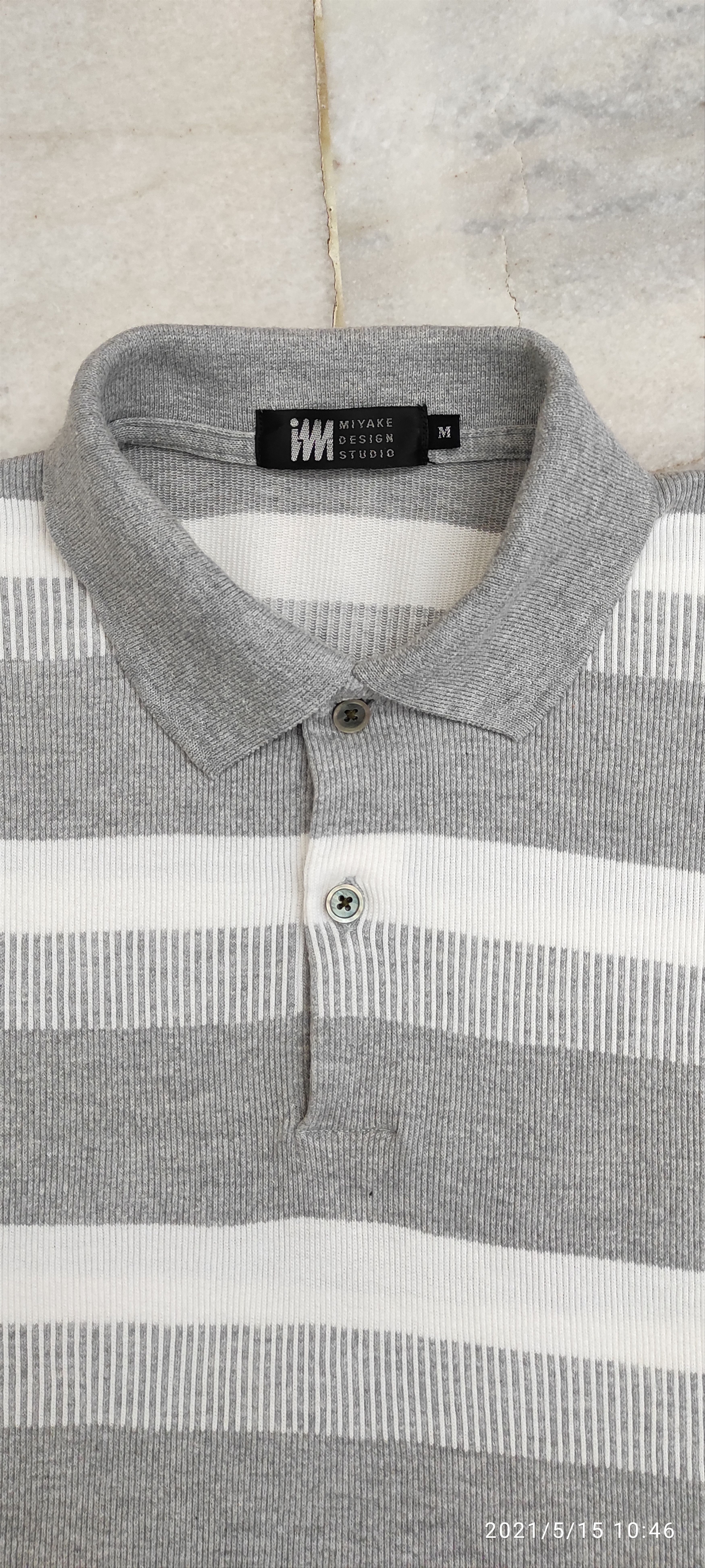 Issey Miyake Archive MIYAKE DESIGN STUDIO Color block stripe cotton knit Size US M / EU 48-50 / 2 - 7 Thumbnail