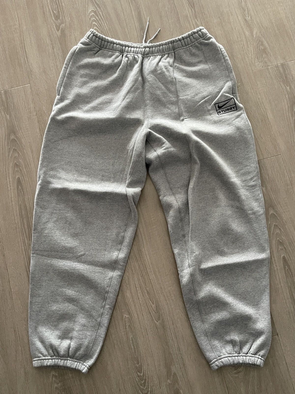 Image of Nike x Stussy Sweatpants in Grey, Men's (Size 34)