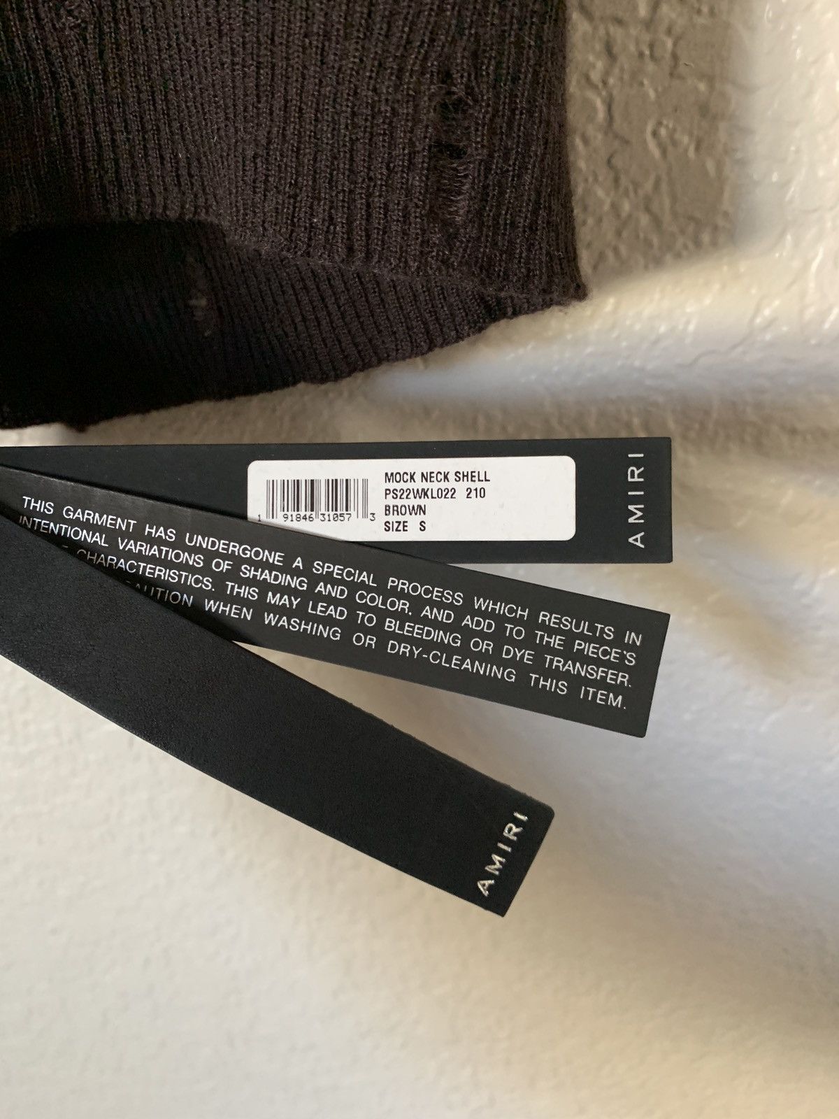 Amiri $850 Cashmere Mock Neck Knit Tank Top Size S / US 4 / IT 40 - 6 Thumbnail
