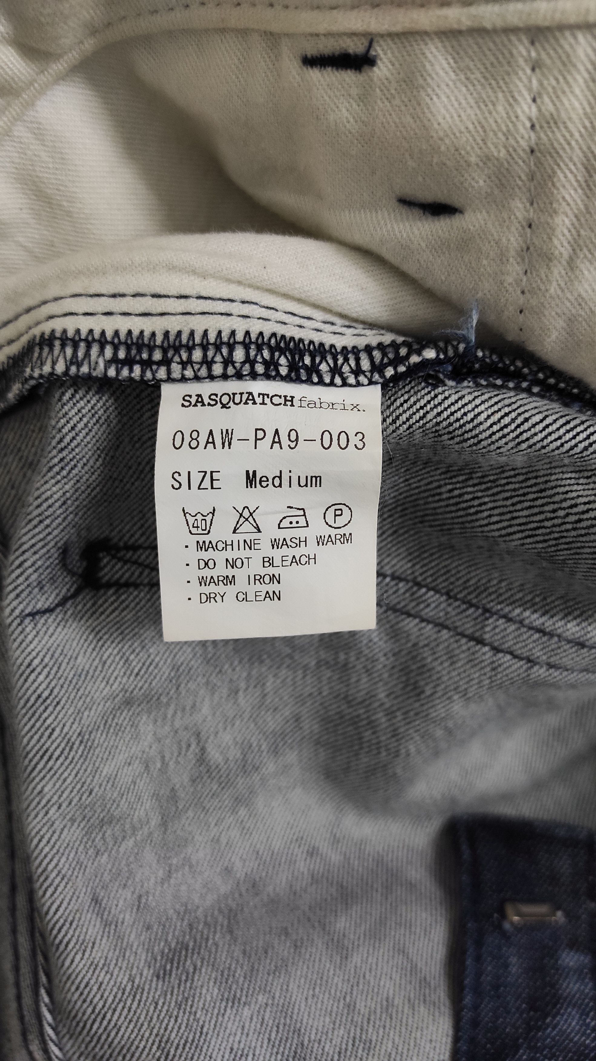 Sasquatchfabrix Sasquatchfabrix by Wonder Worker Guerilla Brad Love denim Size US 32 / EU 48 - 5 Thumbnail