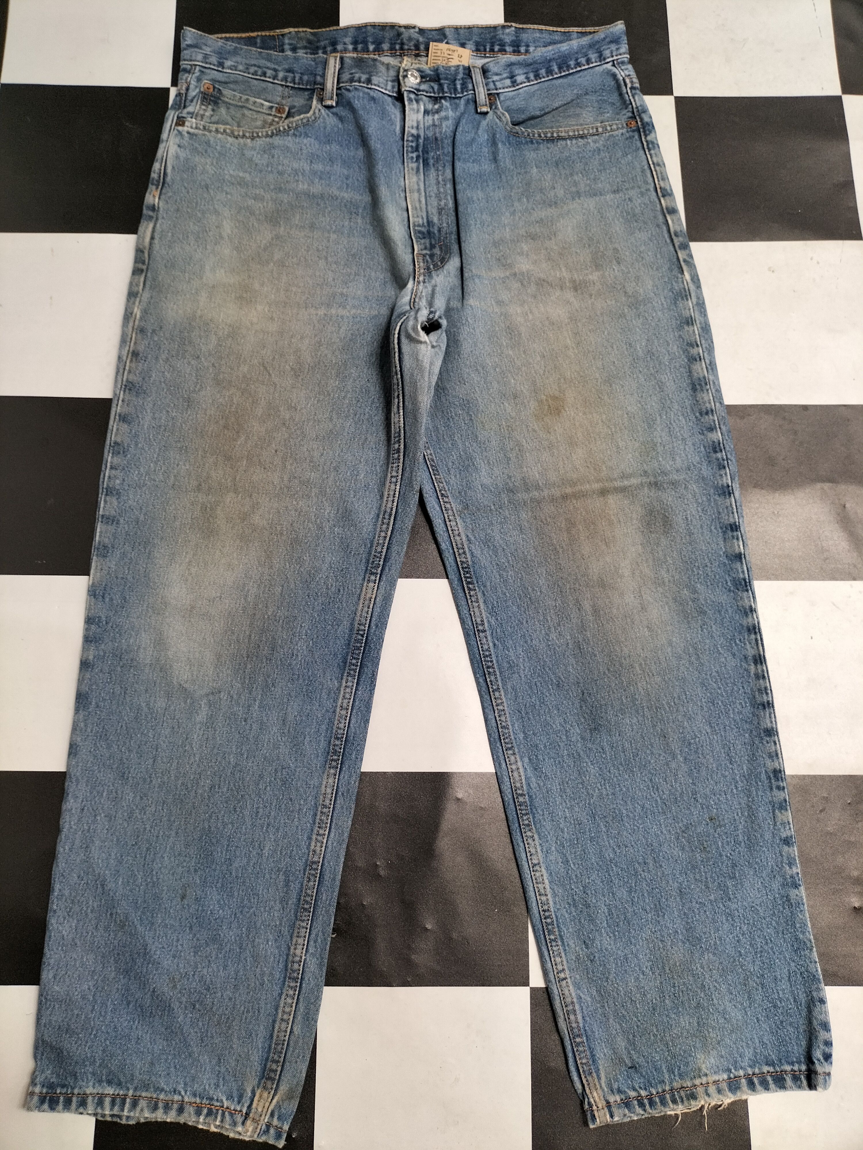 Levi's × Vintage Vintage Levi's 550 Denim Jeans L466 Size US 37 - 1 Thumbnail