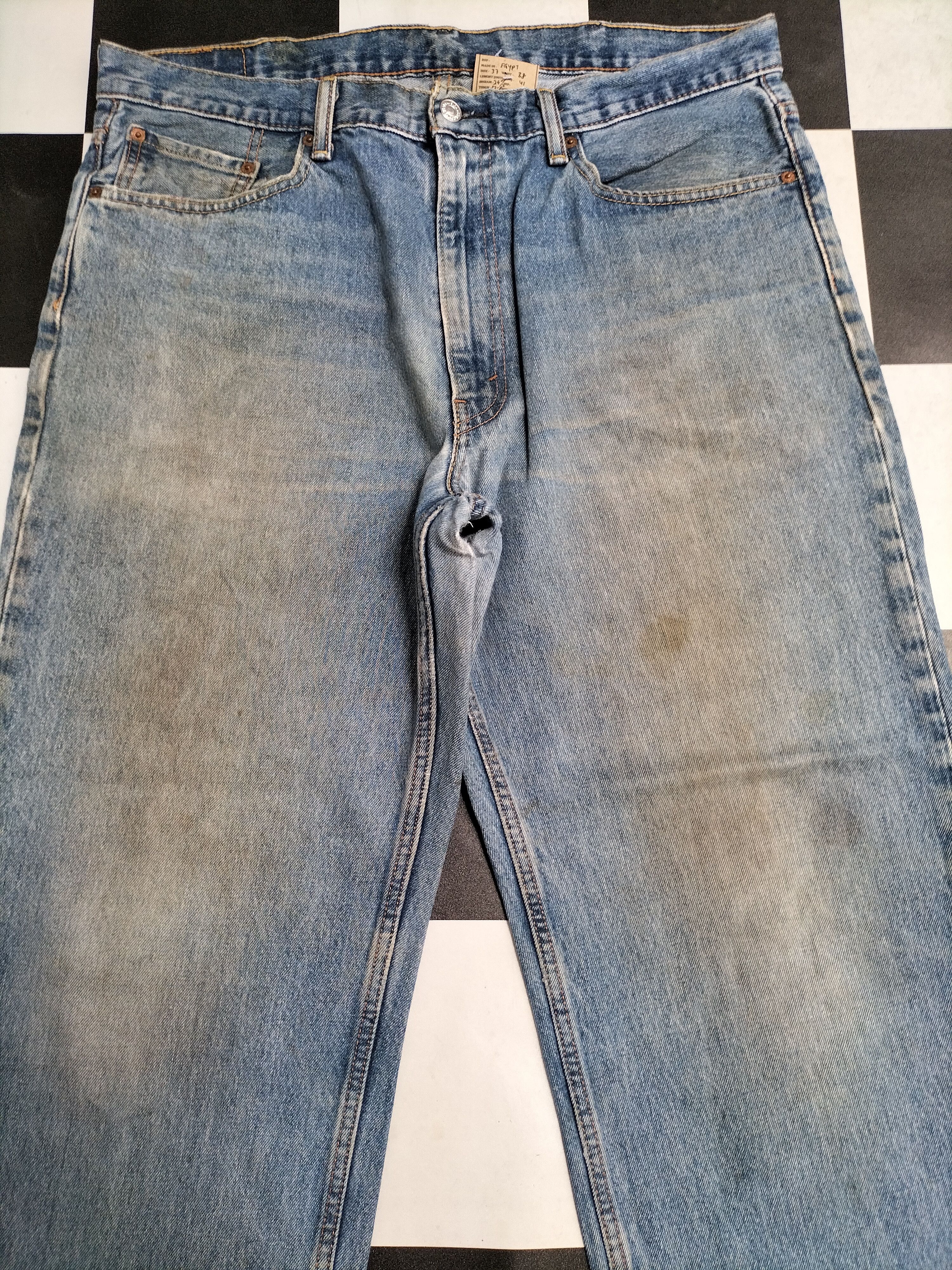 Levi's × Vintage Vintage Levi's 550 Denim Jeans L466 Size US 37 - 3 Thumbnail