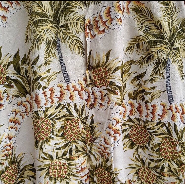 Vintage Vintage Hawaiian Rayon Button Down Shirt Hawaii Style Size US XL / EU 56 / 4 - 3 Thumbnail