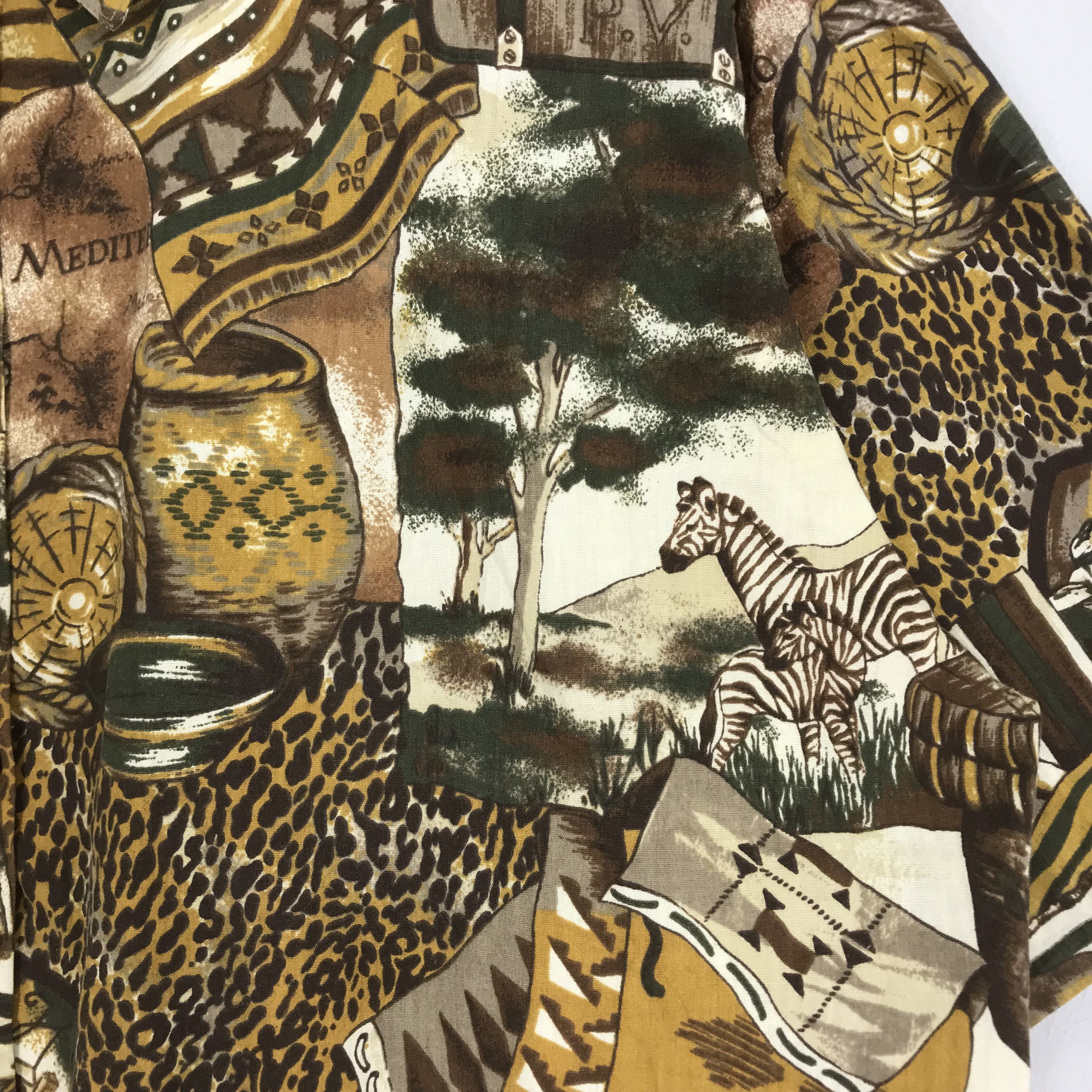 Arts & Science Baroque Style Overprint Safari Wildlife Animal Motif Zebra Size US XL / EU 56 / 4 - 5 Thumbnail