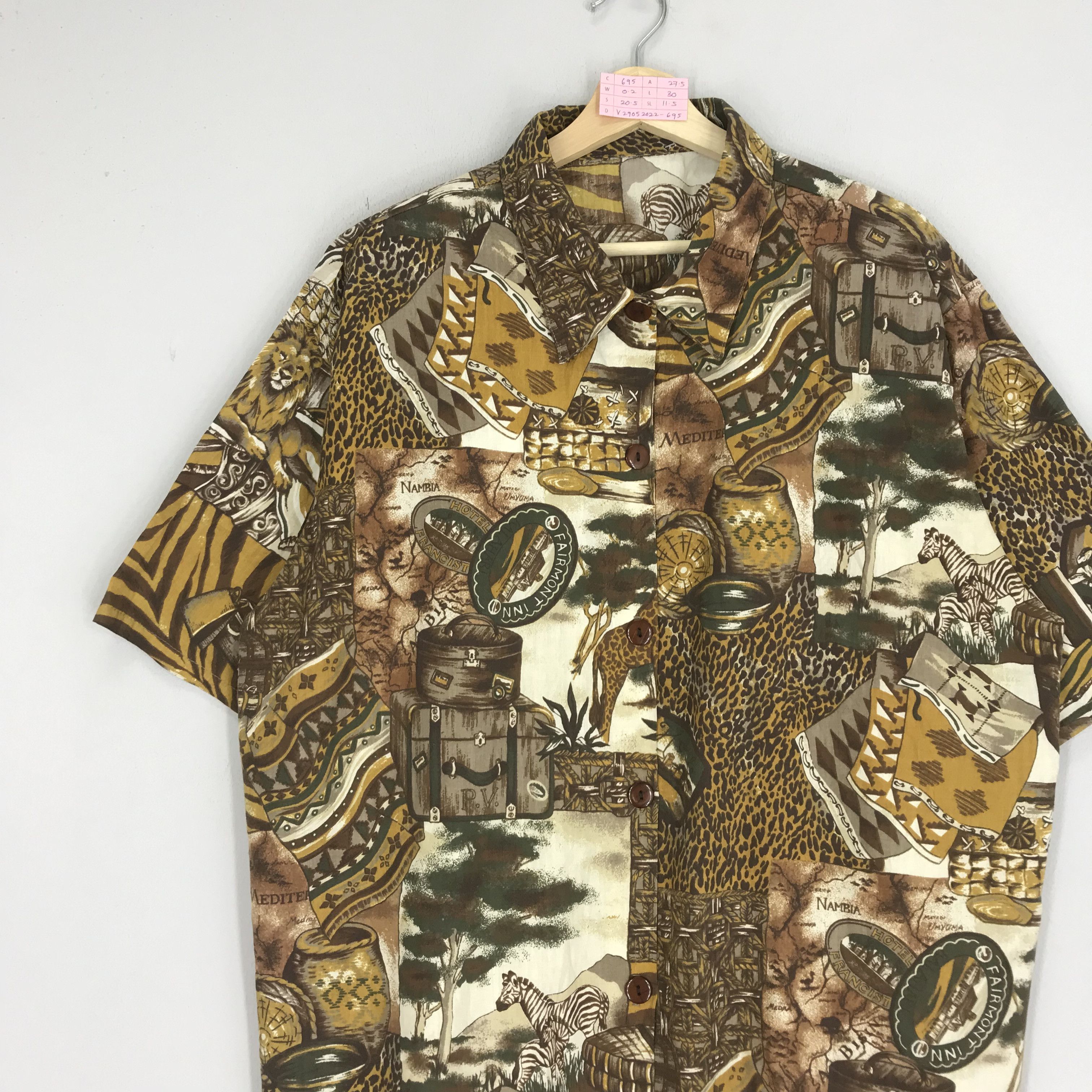 Arts & Science Baroque Style Overprint Safari Wildlife Animal Motif Zebra Size US XL / EU 56 / 4 - 3 Thumbnail