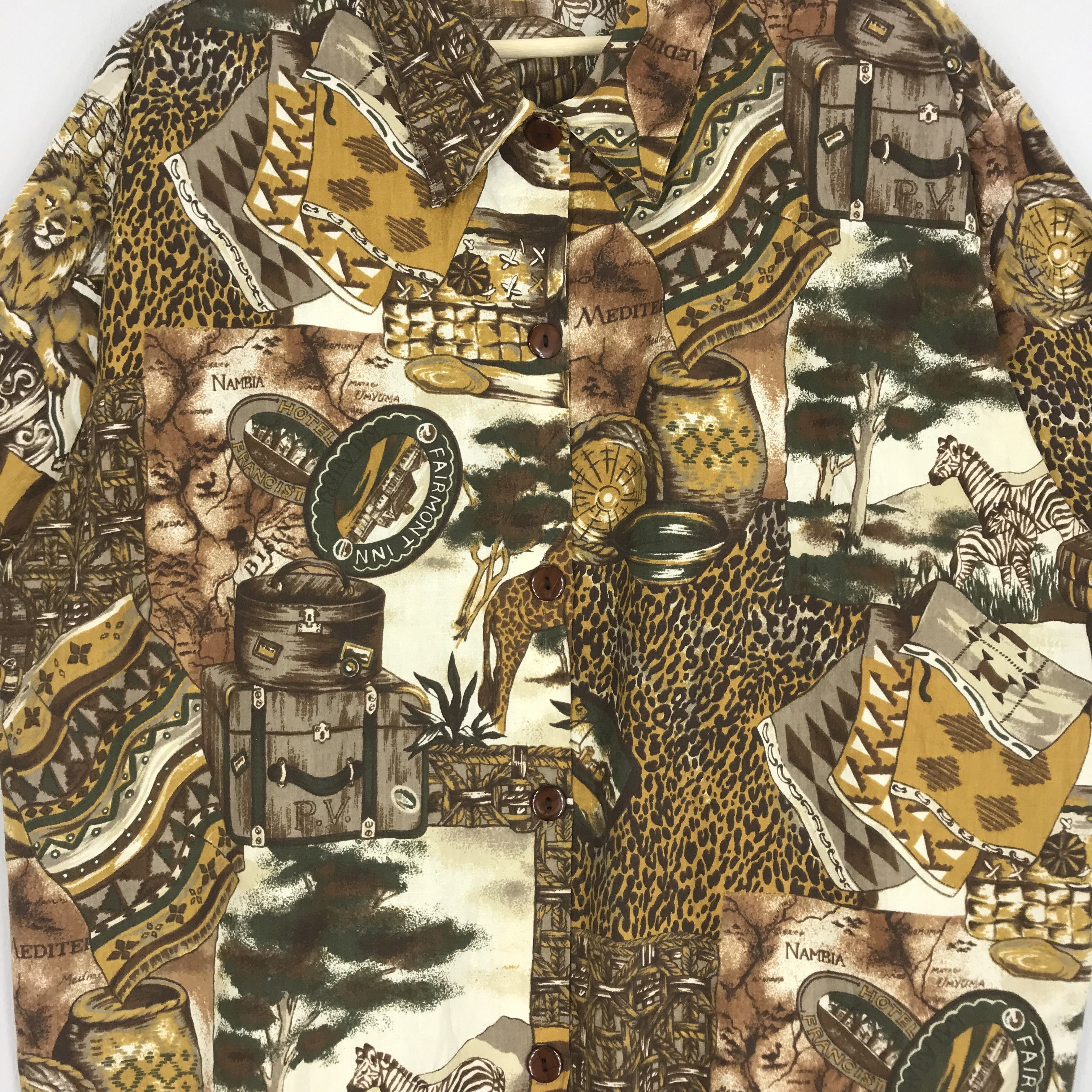 Arts & Science Baroque Style Overprint Safari Wildlife Animal Motif Zebra Size US XL / EU 56 / 4 - 4 Thumbnail