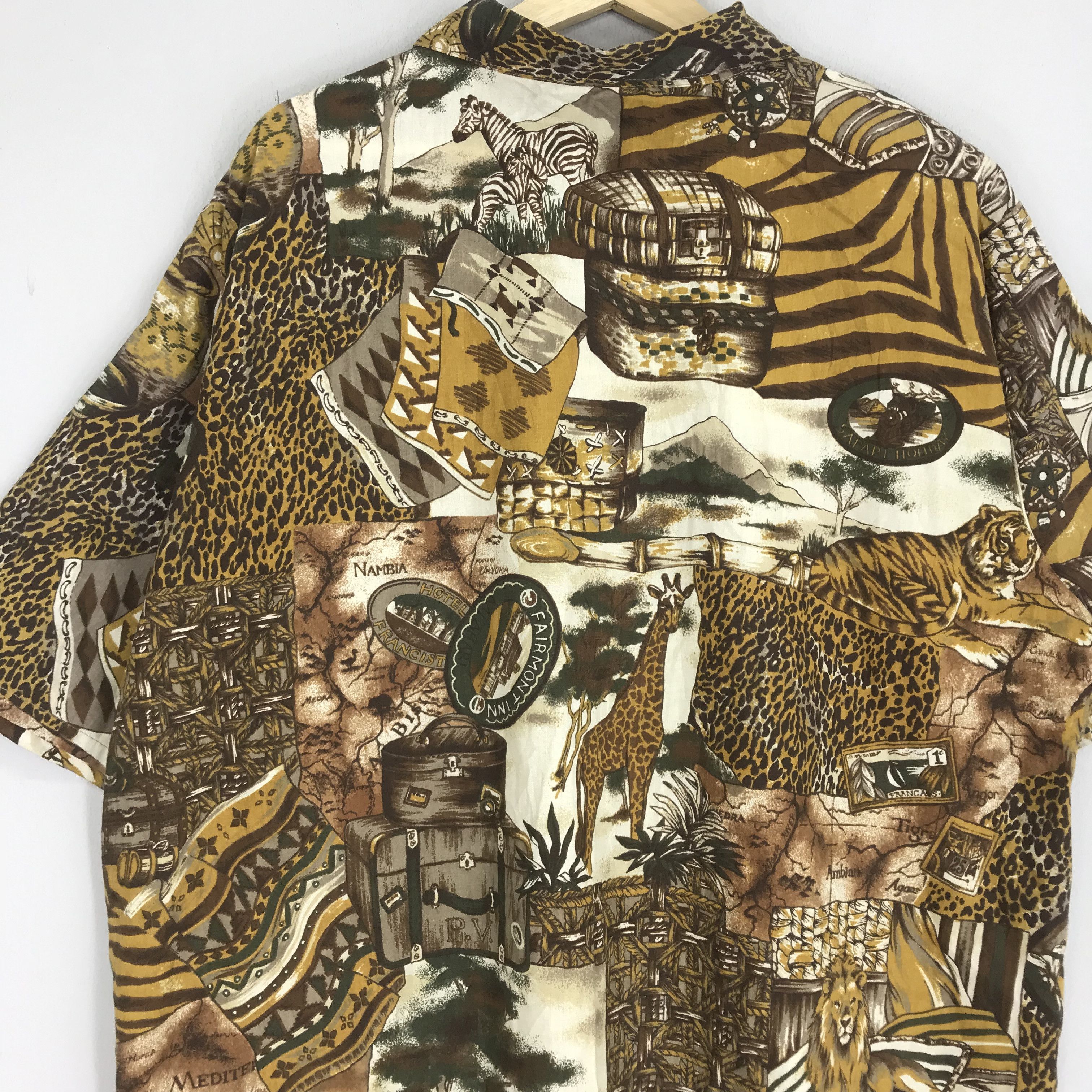 Arts & Science Baroque Style Overprint Safari Wildlife Animal Motif Zebra Size US XL / EU 56 / 4 - 7 Thumbnail