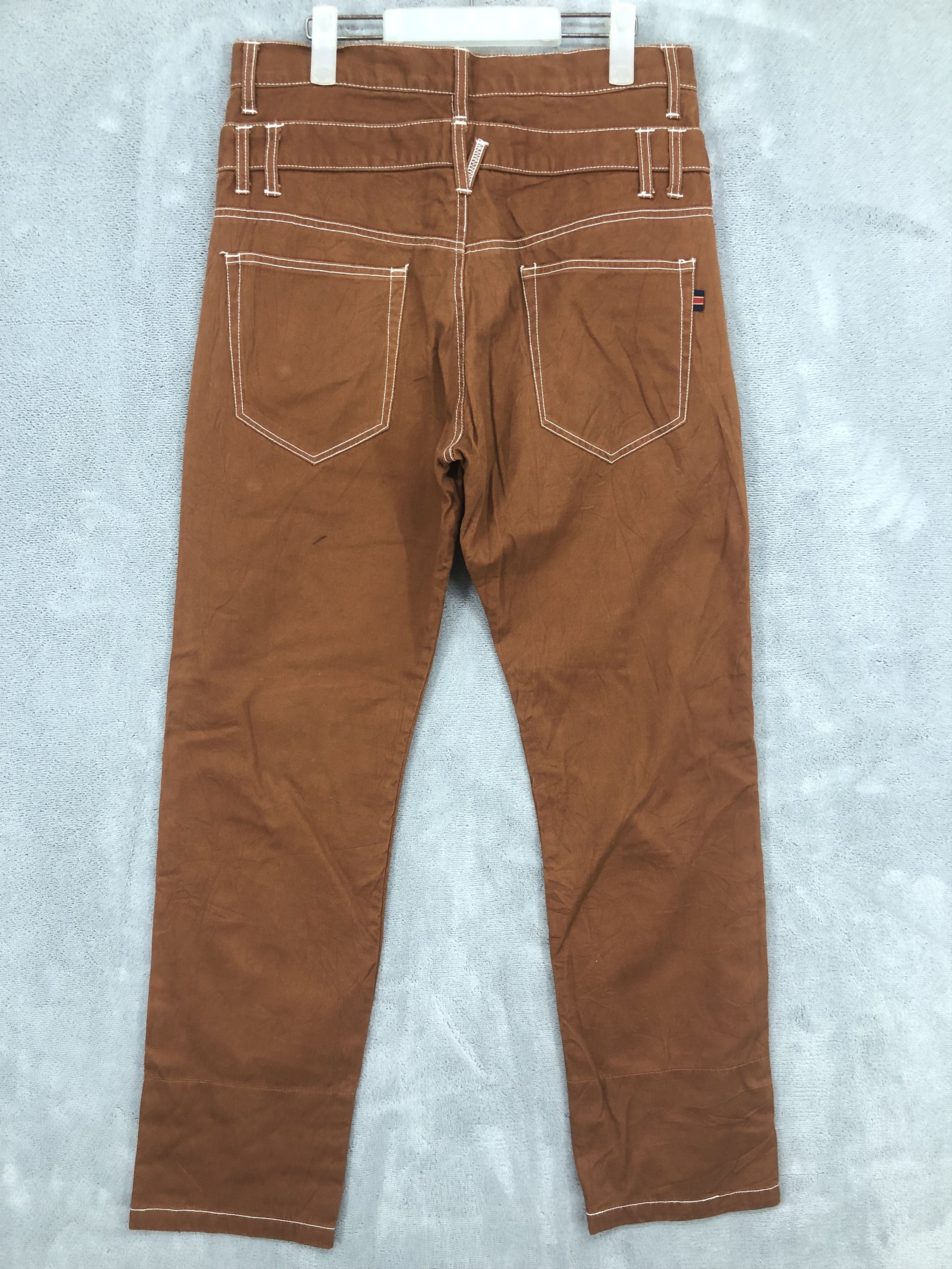 Japan Brown Double Waist Pant Jean Bottoms