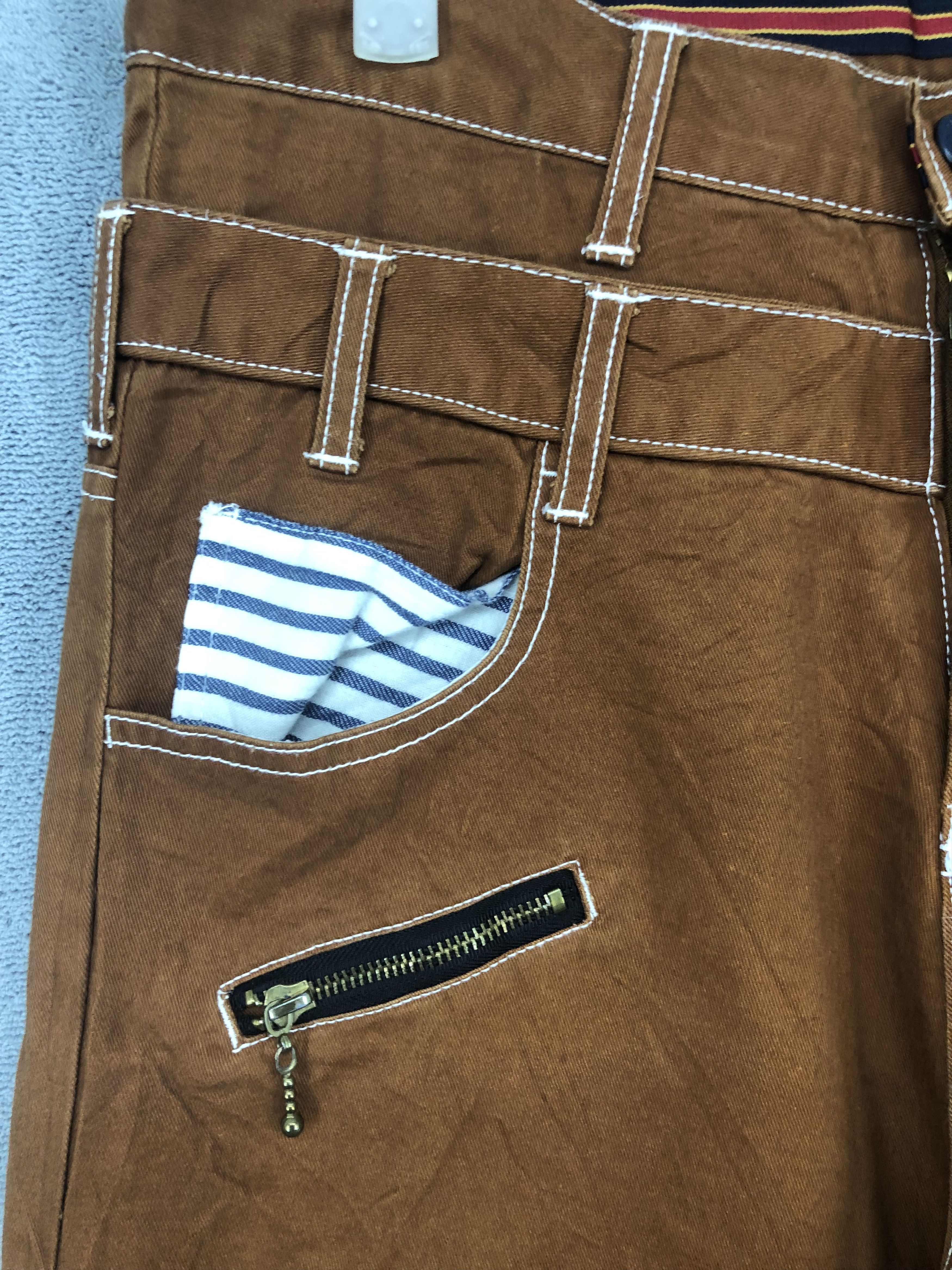 Japan Brown Double Waist Pant Jean Bottoms