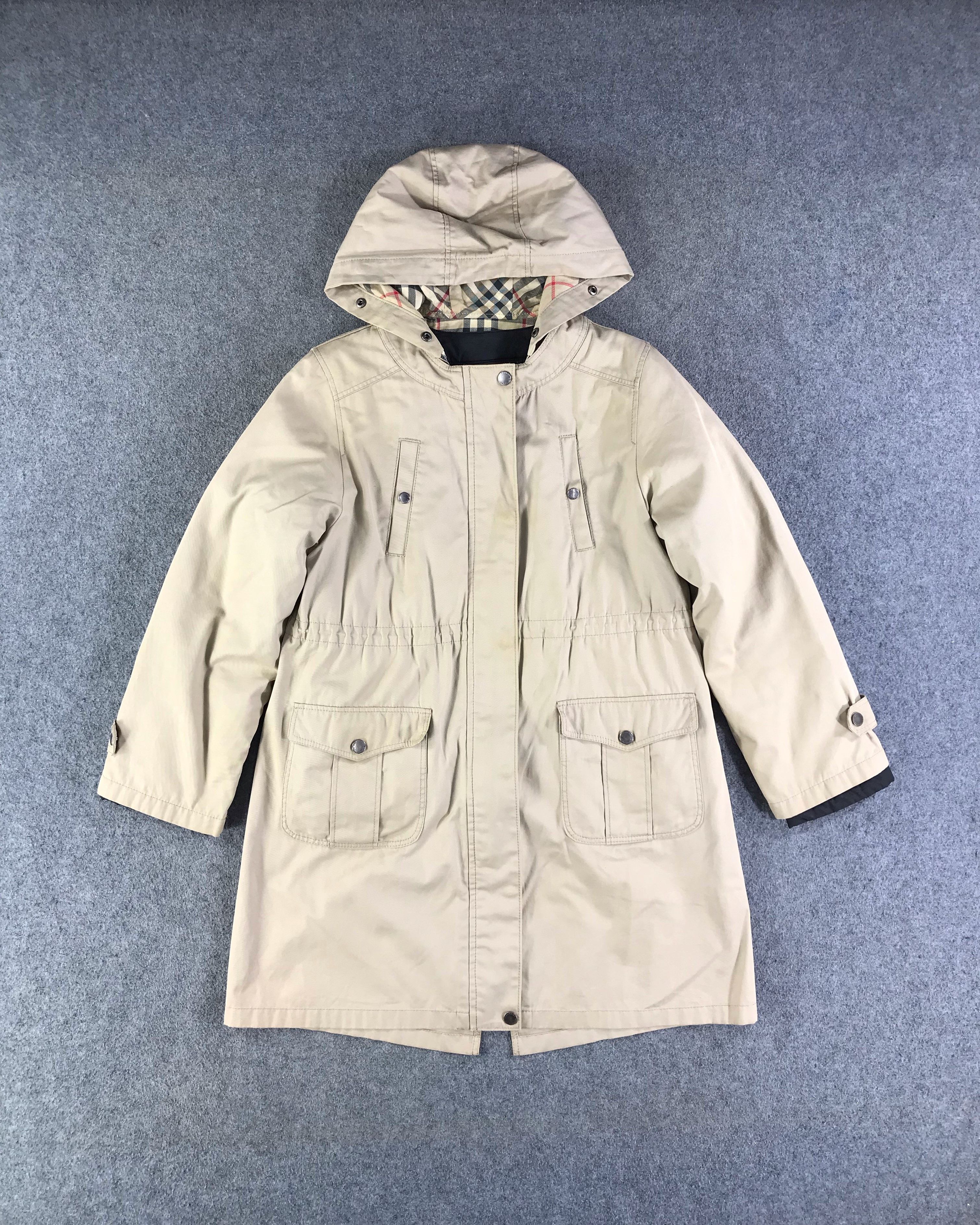 Burberry Burberry Nova Check Beige Parka Jacket JC245 Size S / US 4 / IT 40 - 1 Thumbnail