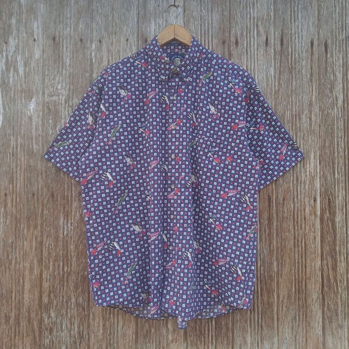 Vintage Hawaiian Button Down Shirt All Over Print Fish Shirt Size US L / EU 52-54 / 3 - 1 Thumbnail