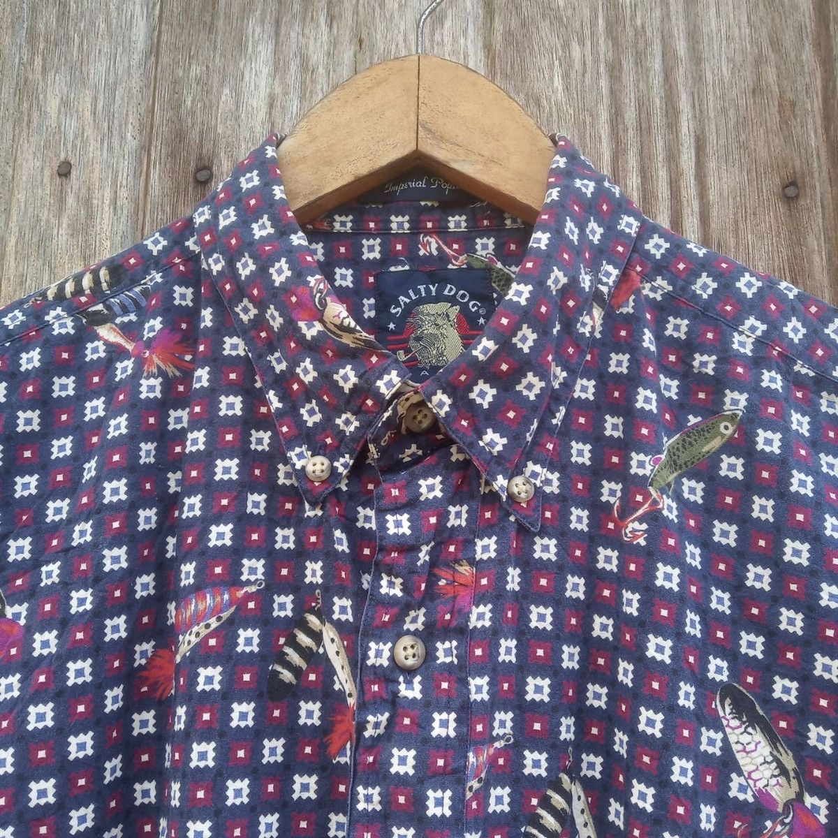 Vintage Hawaiian Button Down Shirt All Over Print Fish Shirt Size US L / EU 52-54 / 3 - 3 Thumbnail