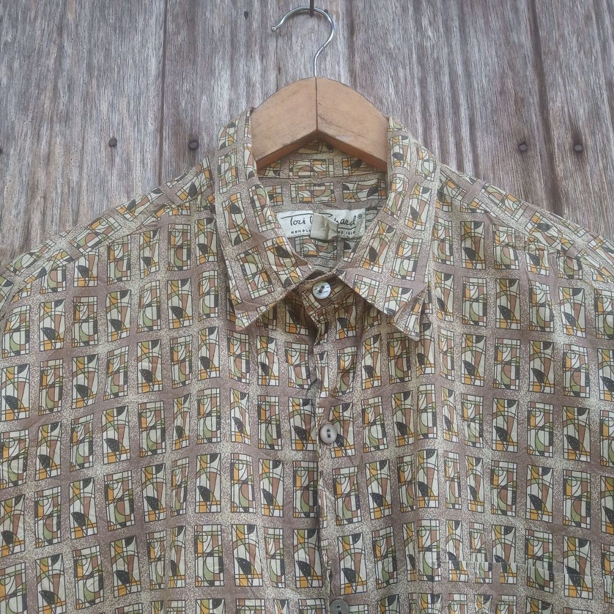 Vintage Tori Richard Honolulu Hawaiian Beach Aloha Geometric Hawaii Size US M / EU 48-50 / 2 - 3 Thumbnail
