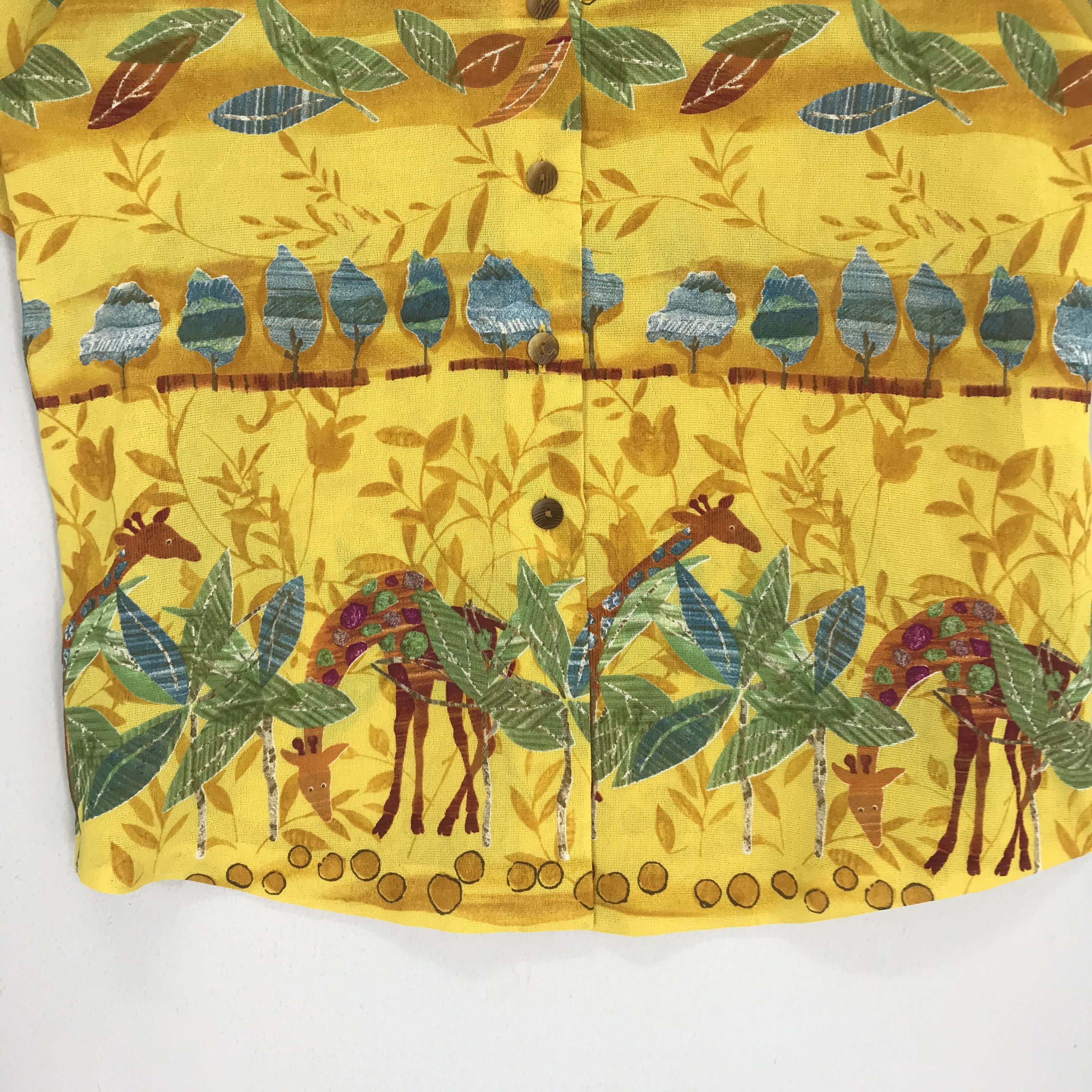 Art Comes First Vintage Designer Novelty Baroque Shirt Polyester Yellow Size US L / EU 52-54 / 3 - 6 Thumbnail