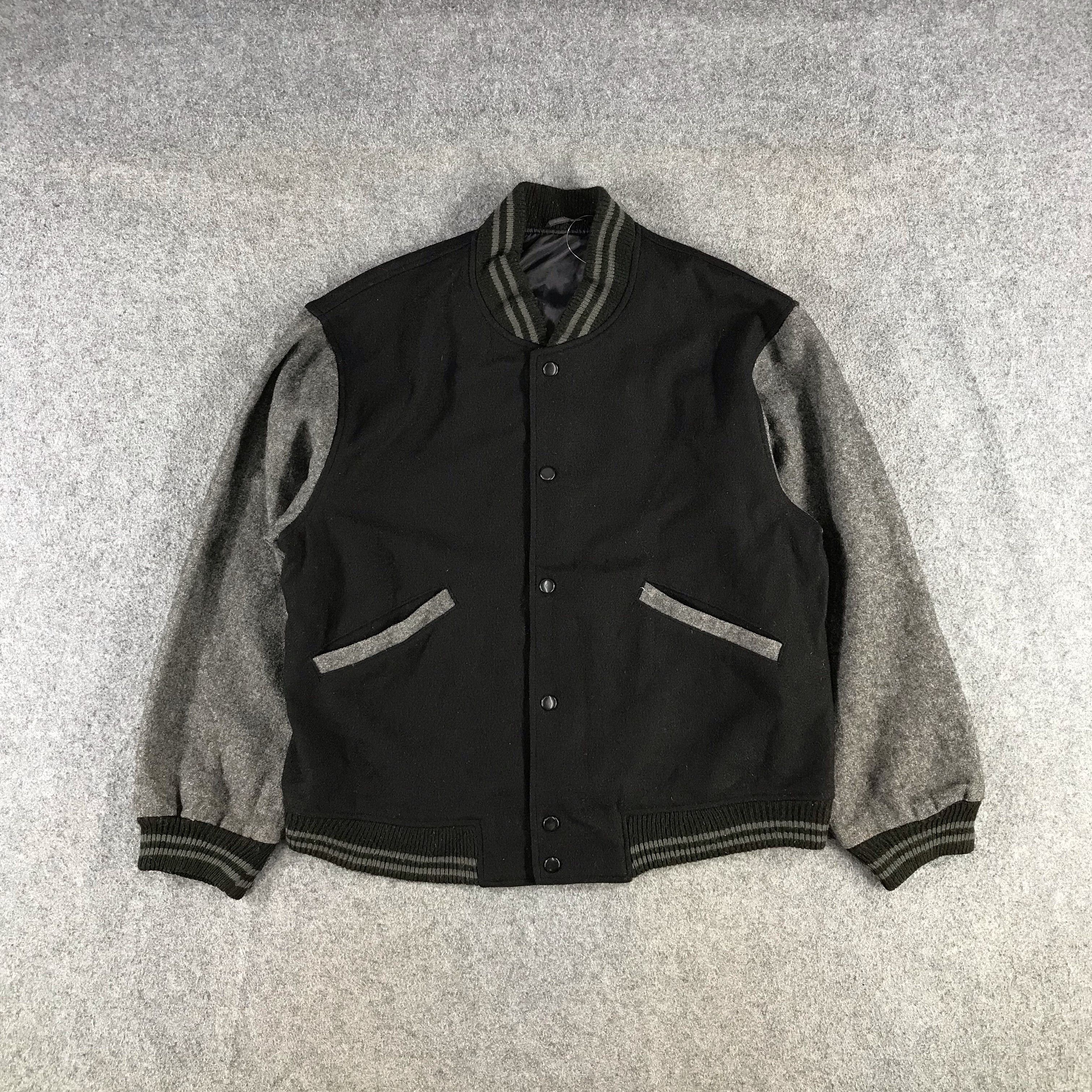 Japanese Brand Japanese Plain Varsity Baseball Jacket JC147 Size US L / EU 52-54 / 3 - 1 Thumbnail