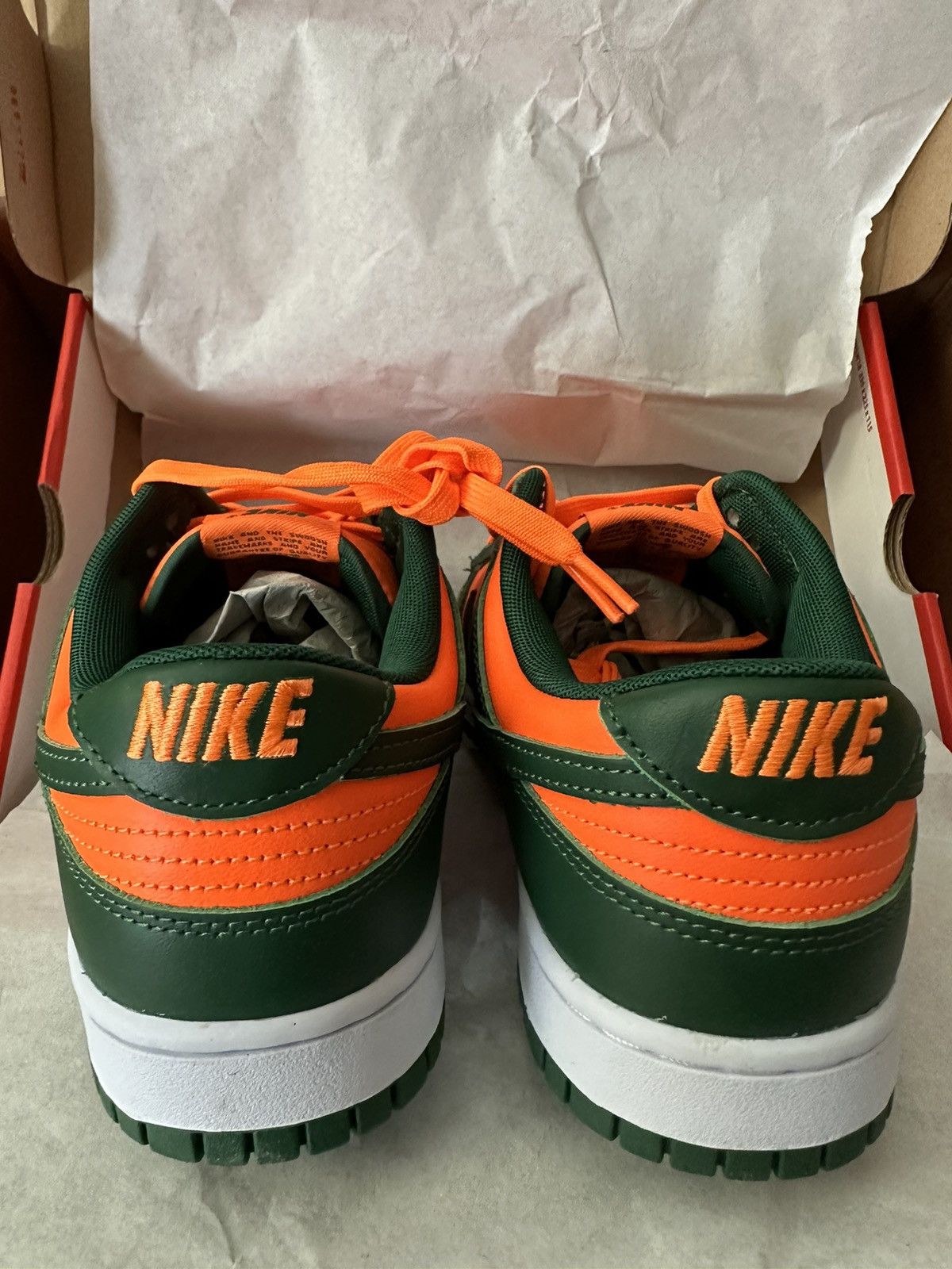 Nike Nike Dunk Low Miami Hurricane Size US 11 / EU 44 - 5 Thumbnail