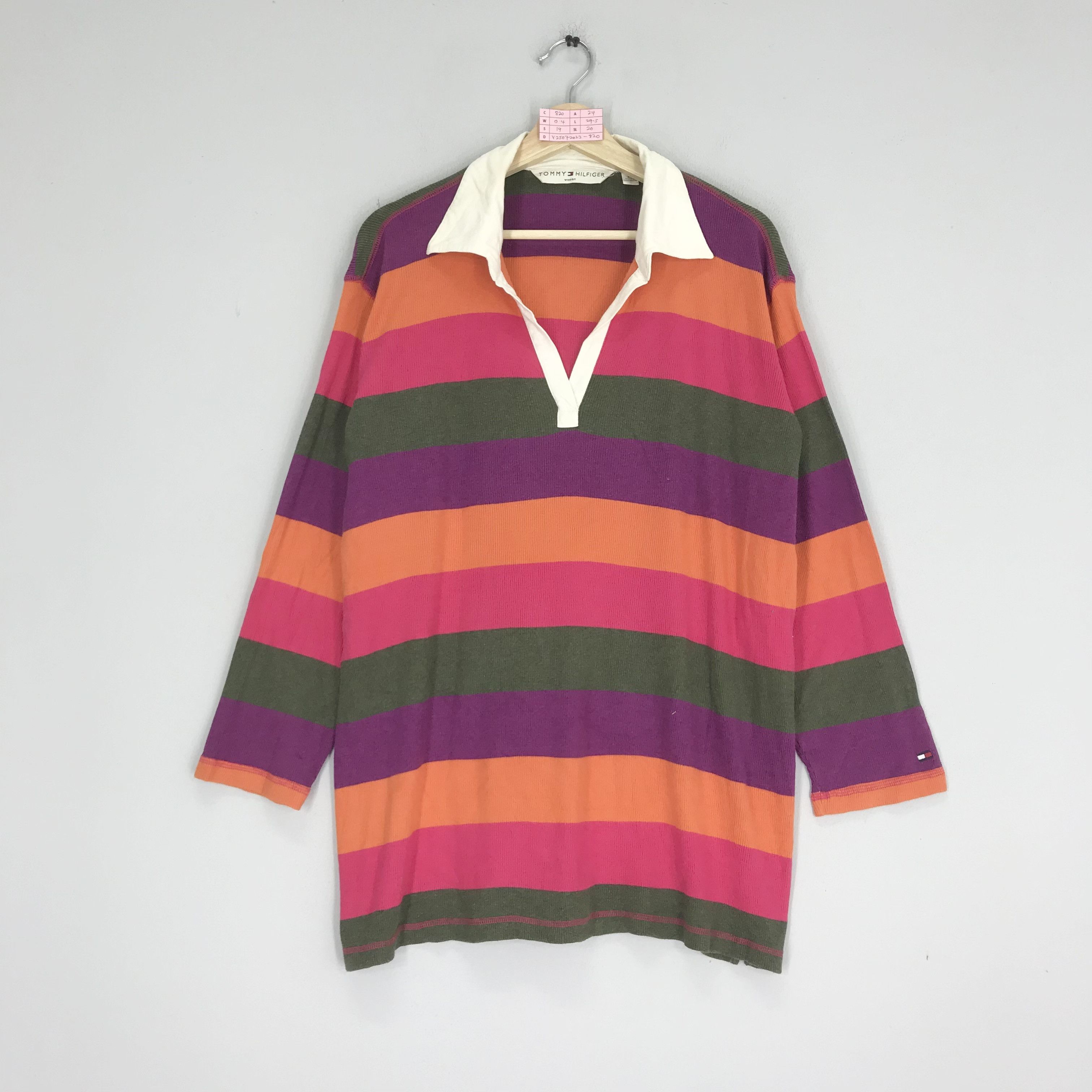 Tommy Hilfiger Vintage Tommy Hilfiger Colourful Stripes Hippies Shirt Size US XXL / EU 58 / 5 - 1 Thumbnail