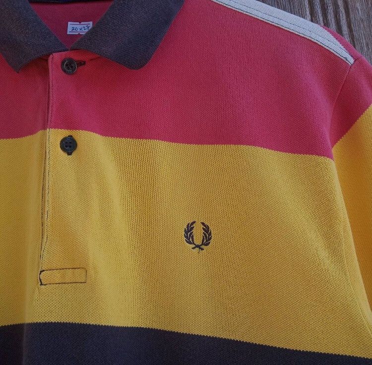 Fred Perry Fred Perry Polo Shirt Colourful Stripes Casual Style Size US M / EU 48-50 / 2 - 4 Thumbnail