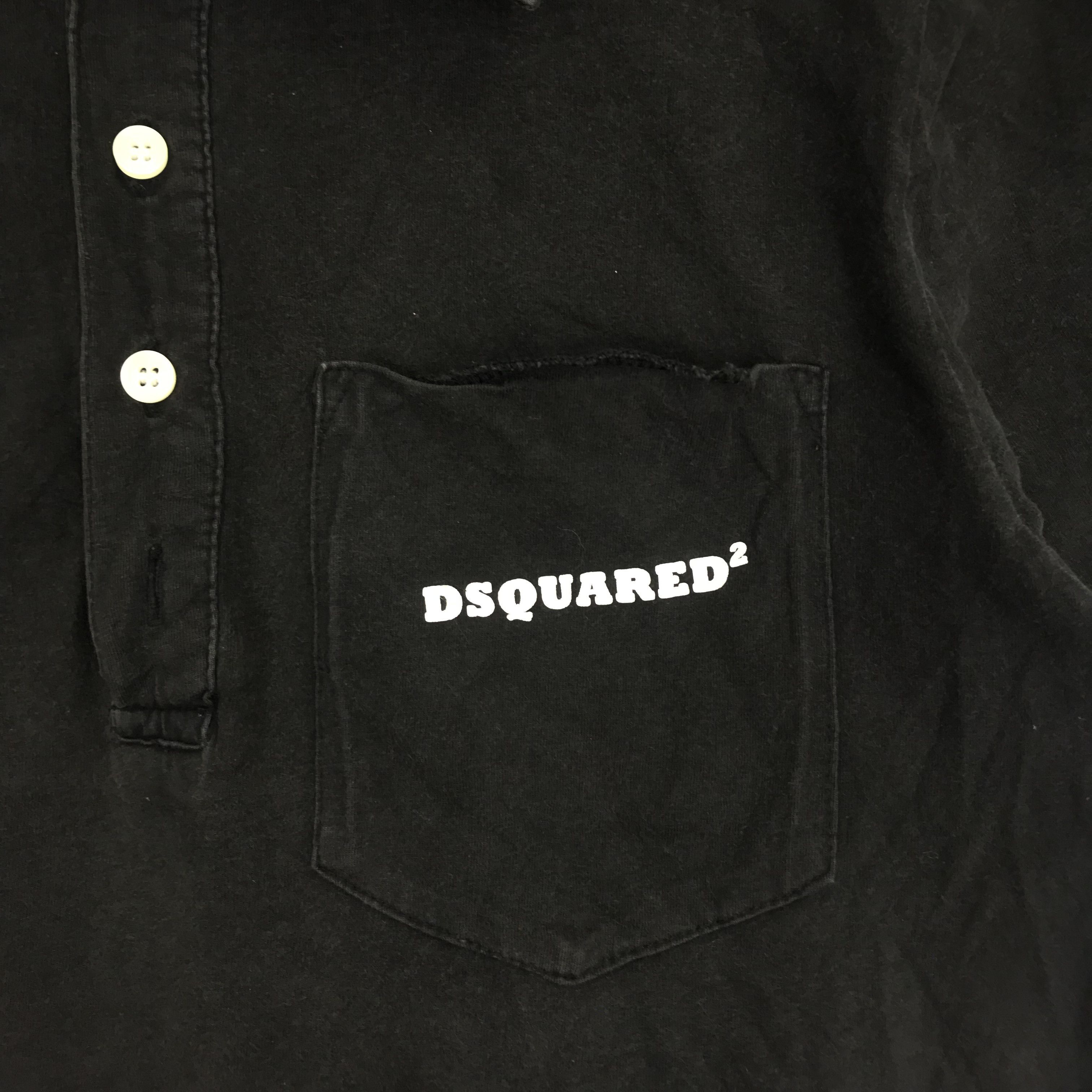 Dsquared2 Vintage Dsquared2 Polo Shirt Big Printed On Back Size US S / EU 44-46 / 1 - 4 Thumbnail