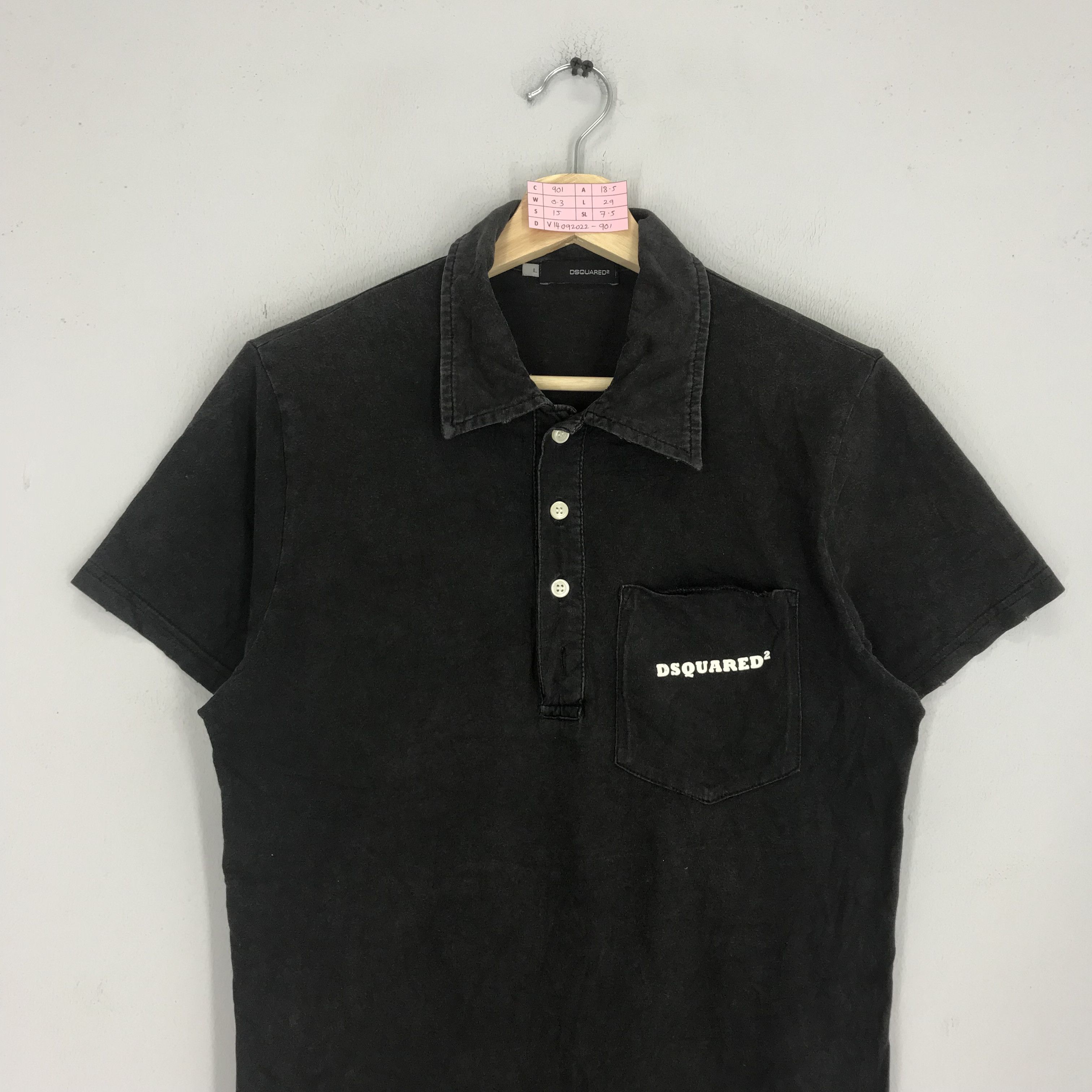 Dsquared2 Vintage Dsquared2 Polo Shirt Big Printed On Back Size US S / EU 44-46 / 1 - 3 Thumbnail