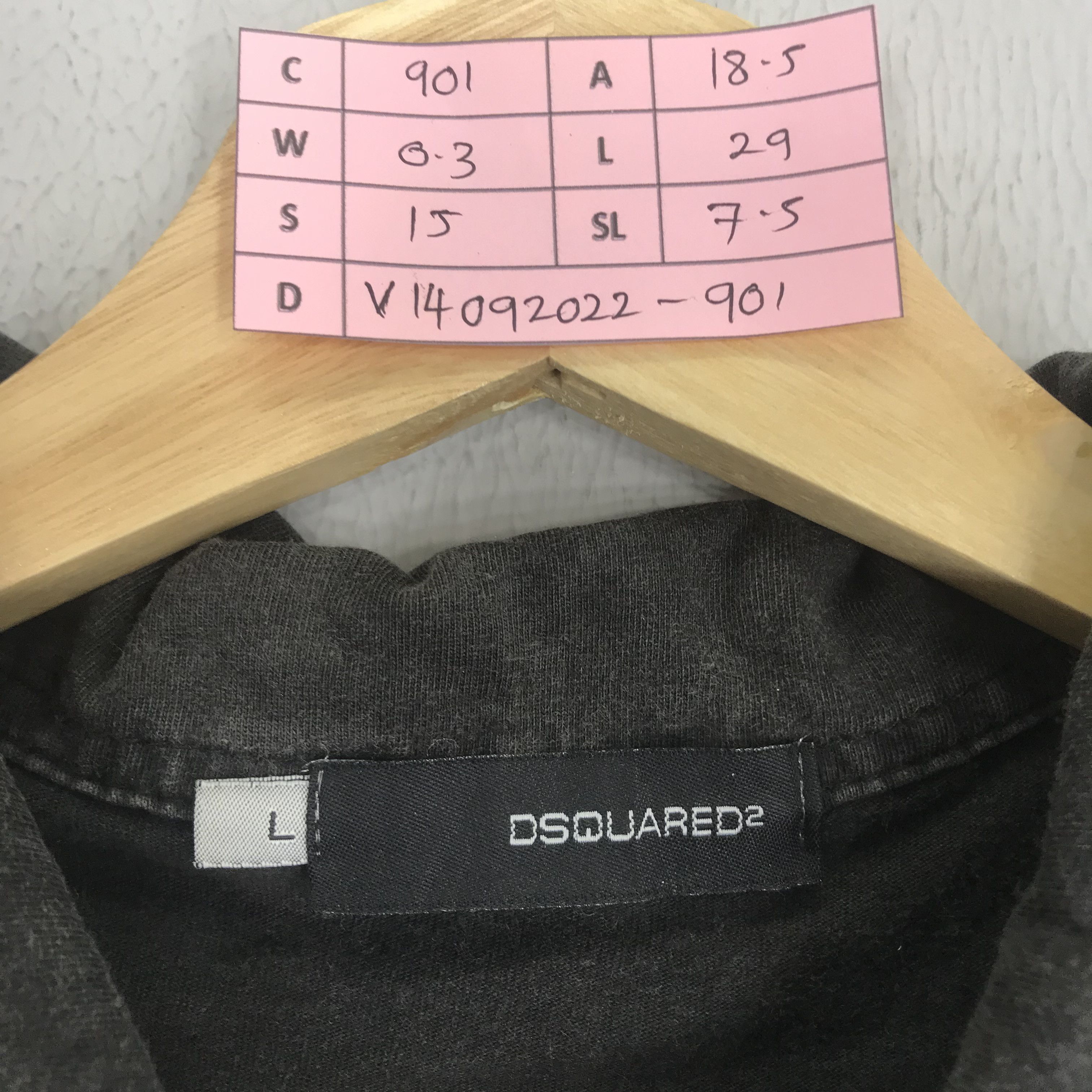 Dsquared2 Vintage Dsquared2 Polo Shirt Big Printed On Back Size US S / EU 44-46 / 1 - 10 Thumbnail