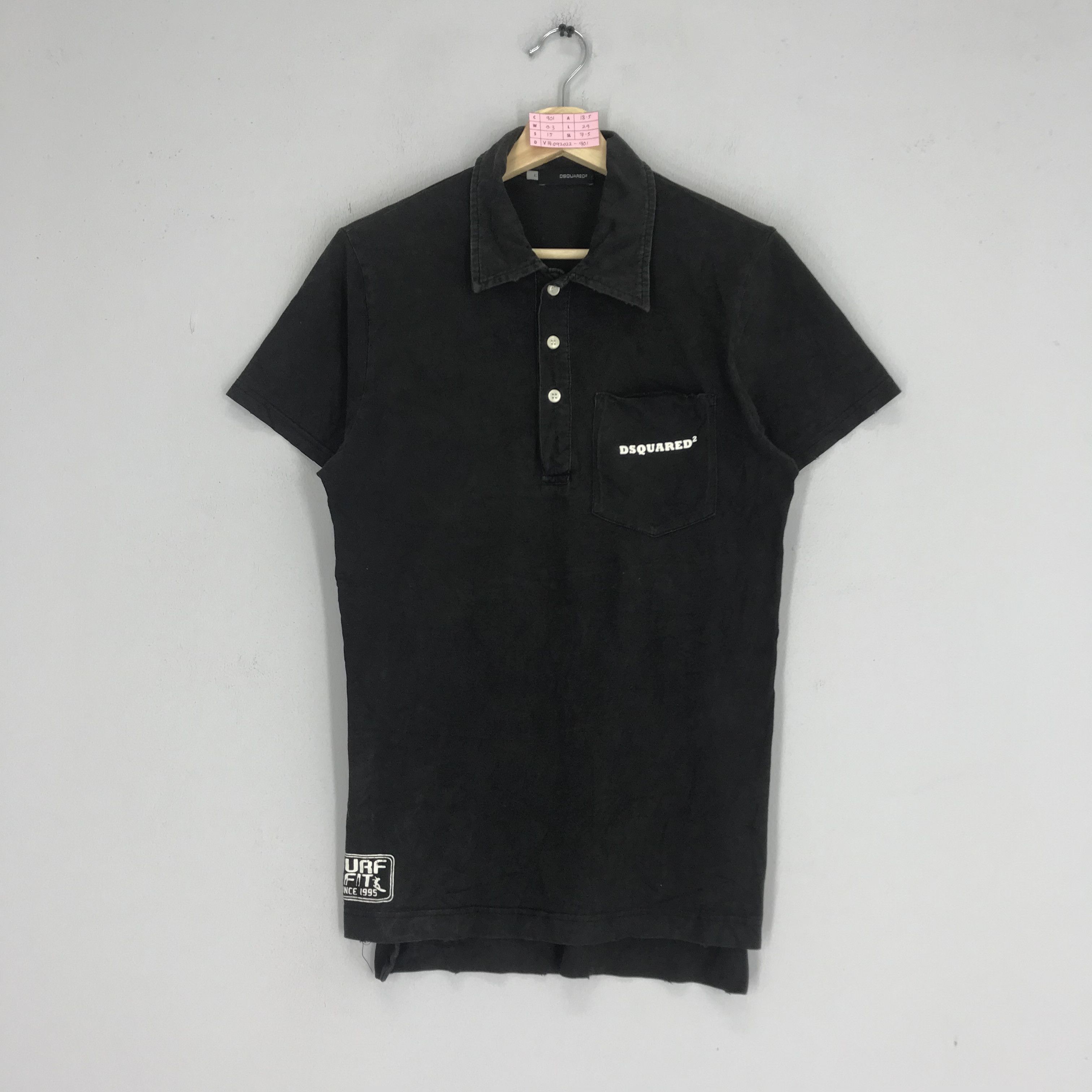 Dsquared2 Vintage Dsquared2 Polo Shirt Big Printed On Back Size US S / EU 44-46 / 1 - 2 Thumbnail