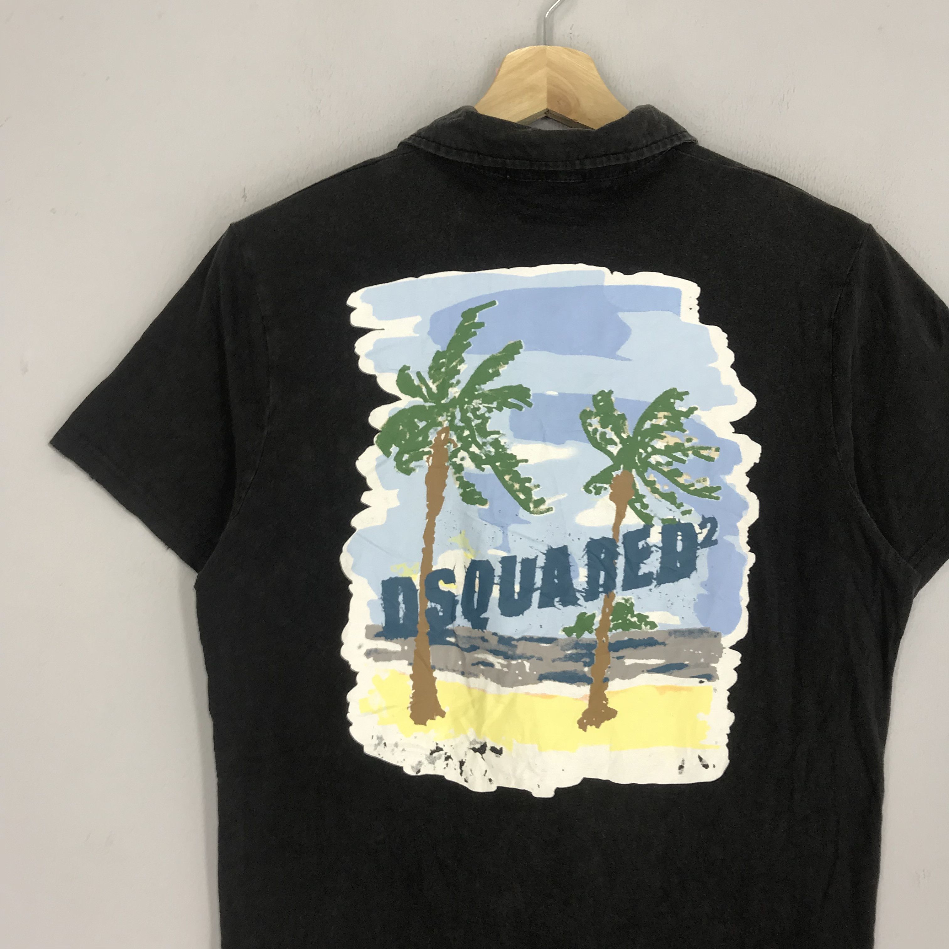 Dsquared2 Vintage Dsquared2 Polo Shirt Big Printed On Back Size US S / EU 44-46 / 1 - 8 Thumbnail