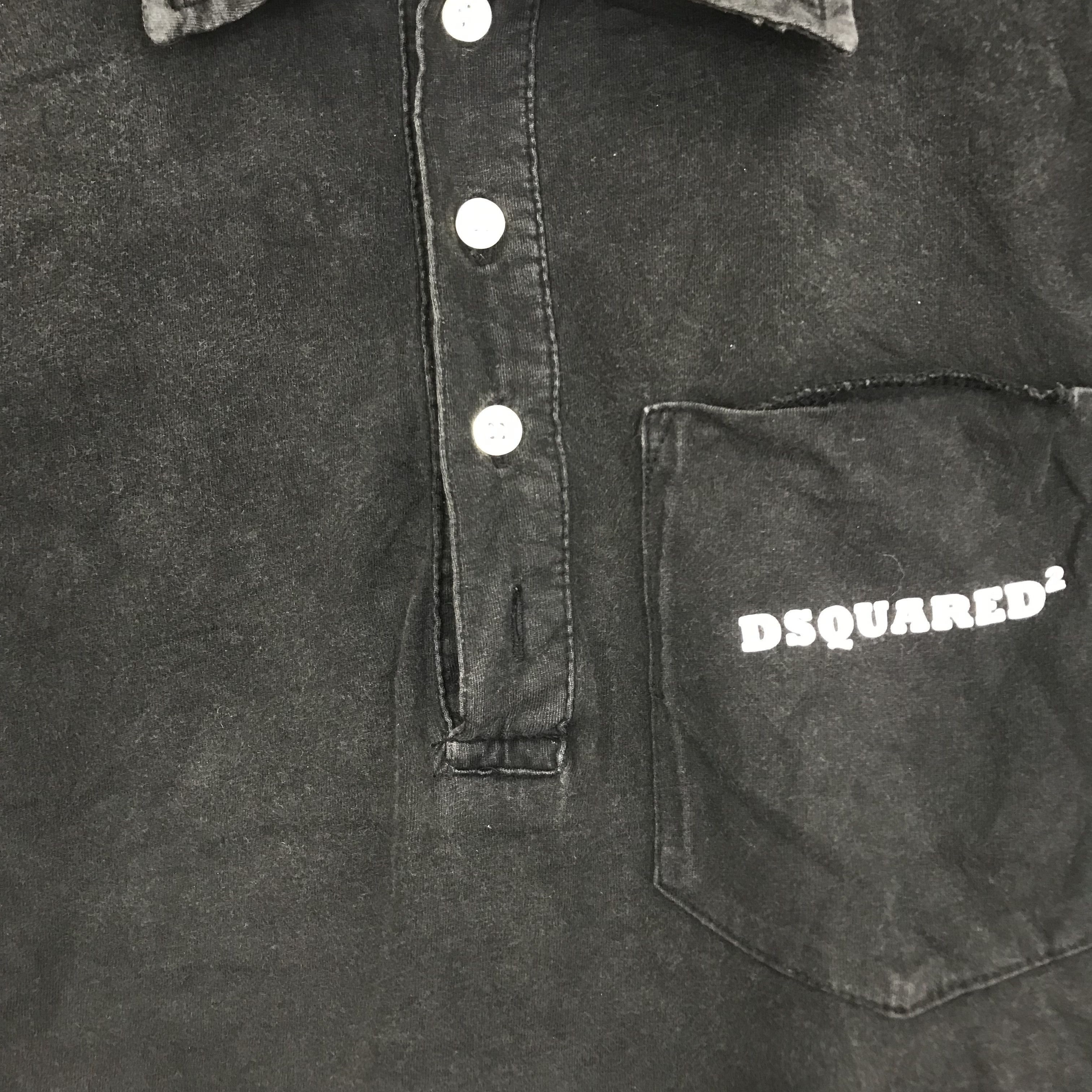 Dsquared2 Vintage Dsquared2 Polo Shirt Big Printed On Back Size US S / EU 44-46 / 1 - 7 Thumbnail