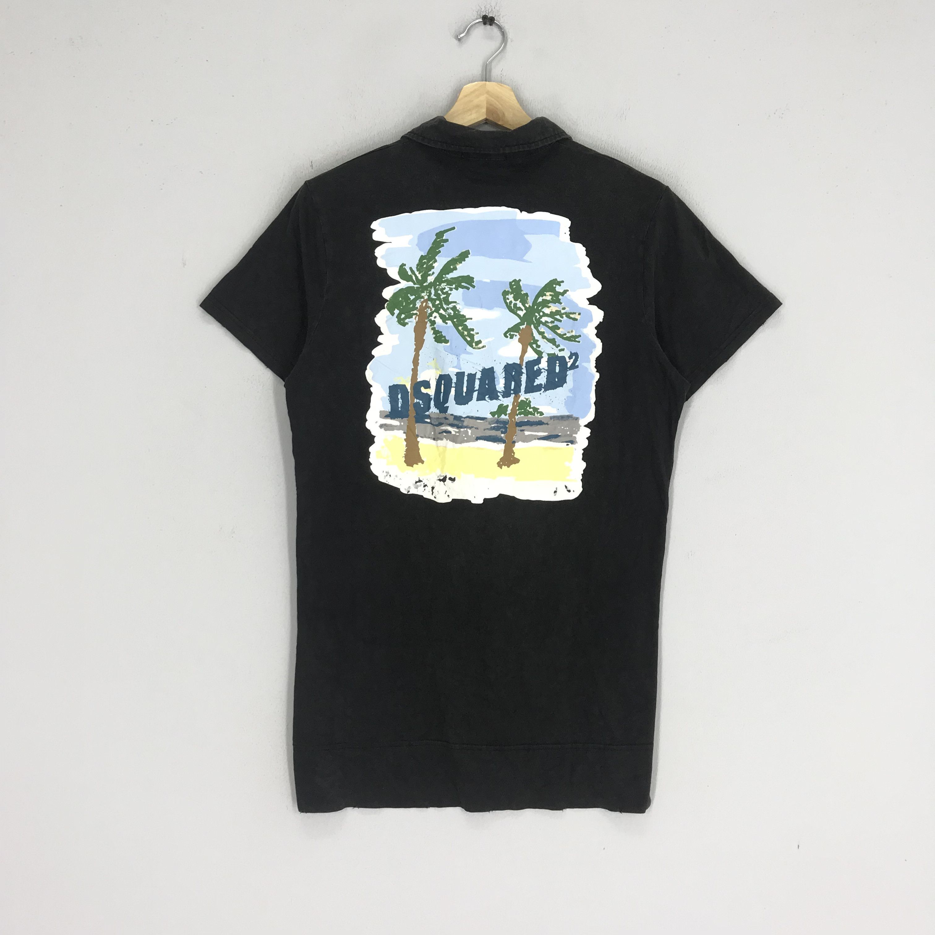 Dsquared2 Vintage Dsquared2 Polo Shirt Big Printed On Back Size US S / EU 44-46 / 1 - 1 Thumbnail