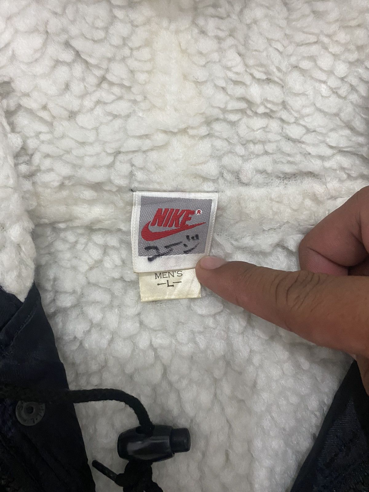 80’s Nike Big Logo Sherpa Nylon Jacket