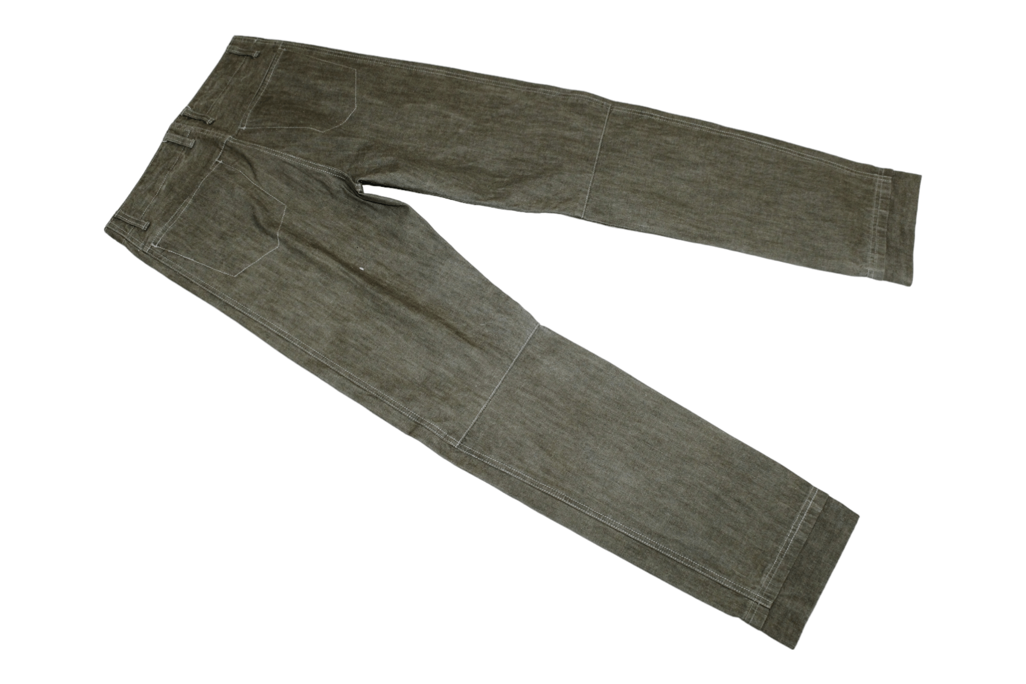 If Six Was Nine 💥If Six Was Nine Maniac Works Double Knee Raw Denim pants Size US 32 / EU 48 - 6 Thumbnail
