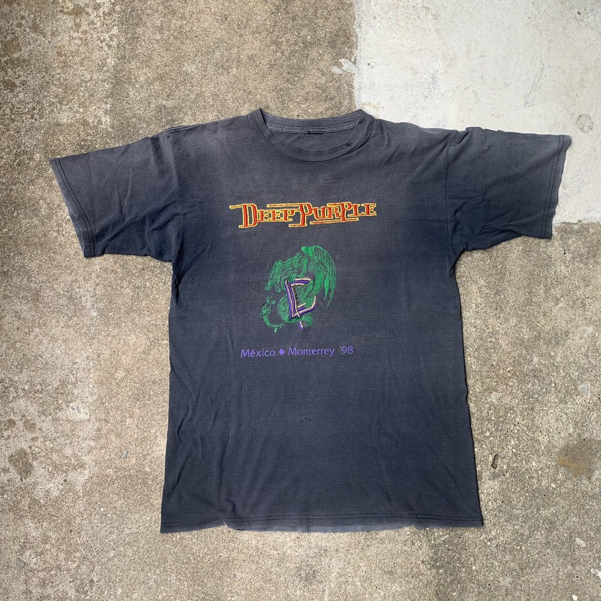 Vintage Vintage Metal Deep Purple Mexico Tour Embroidered shirt Size US L / EU 52-54 / 3 - 1 Thumbnail