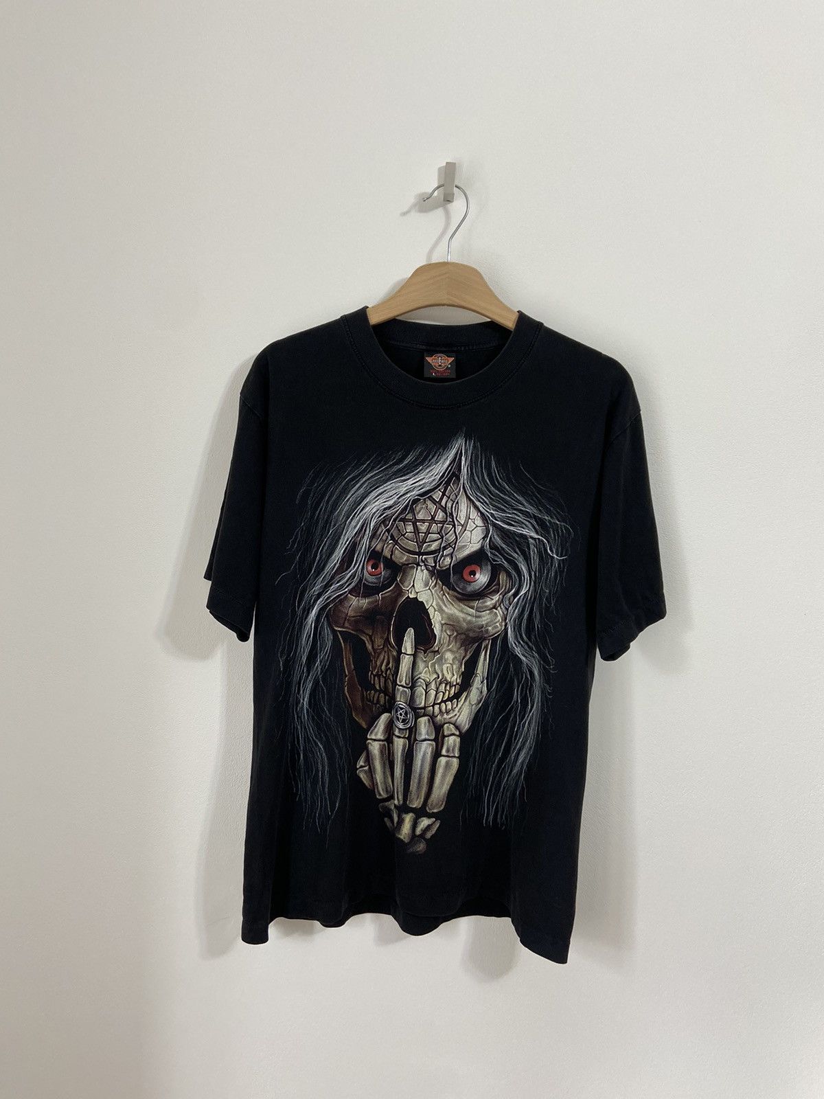 Vintage Rock Eagle Shirt Vintage Skuuls Overprint Size US L / EU 52-54 / 3 - 1 Thumbnail