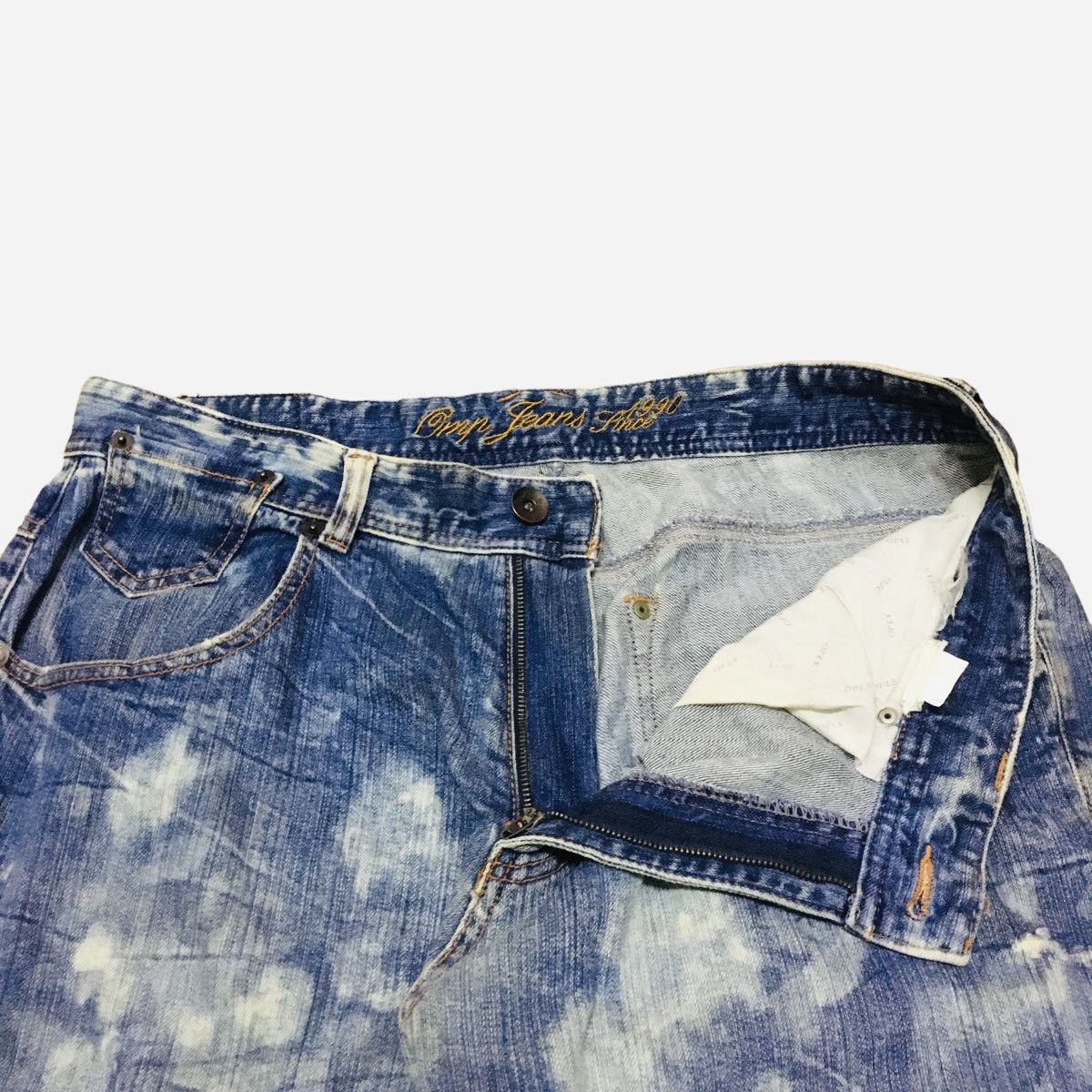 Japanese Brand Rare Vintage Japanese Brand Omphalos Bleach Jeans 1990s Size US 36 / EU 52 - 6 Thumbnail