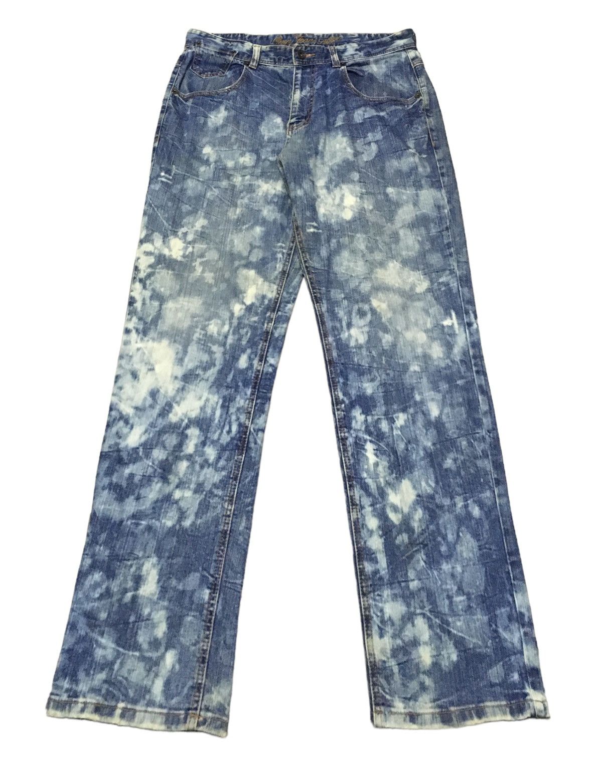 Japanese Brand Rare Vintage Japanese Brand Omphalos Bleach Jeans 1990s Size US 36 / EU 52 - 1 Thumbnail
