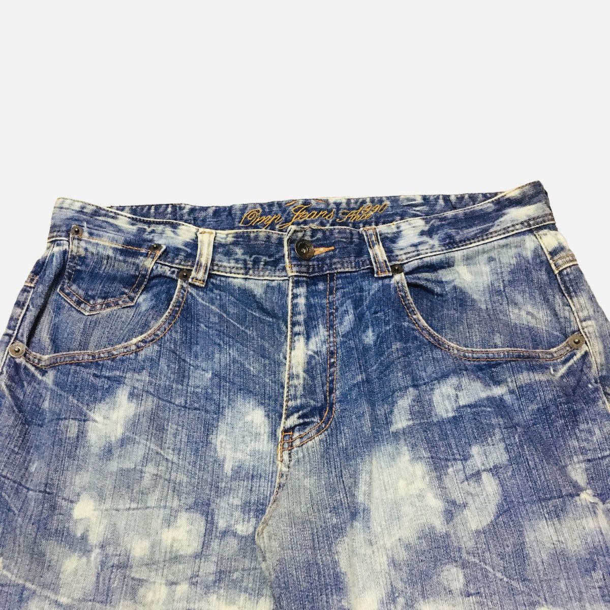 Japanese Brand Rare Vintage Japanese Brand Omphalos Bleach Jeans 1990s Size US 36 / EU 52 - 3 Thumbnail