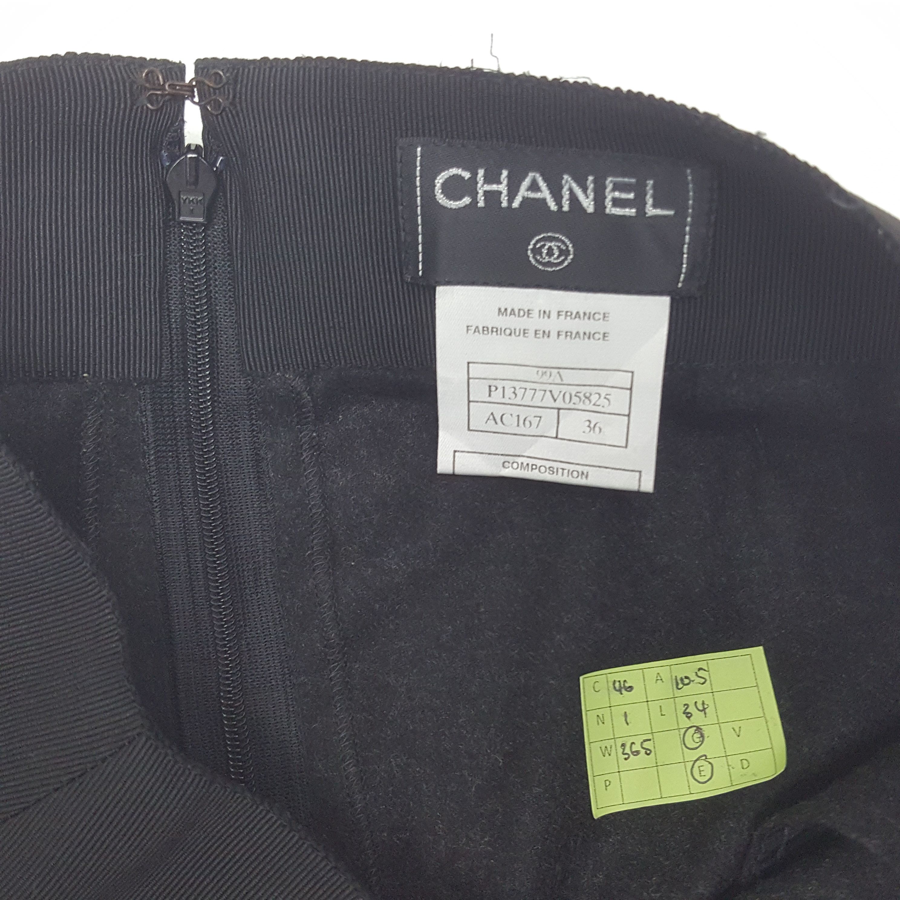Chanel Vintage Chanel Paris Maxi Skirts Size 26" / US 2 / IT 38 - 8 Thumbnail