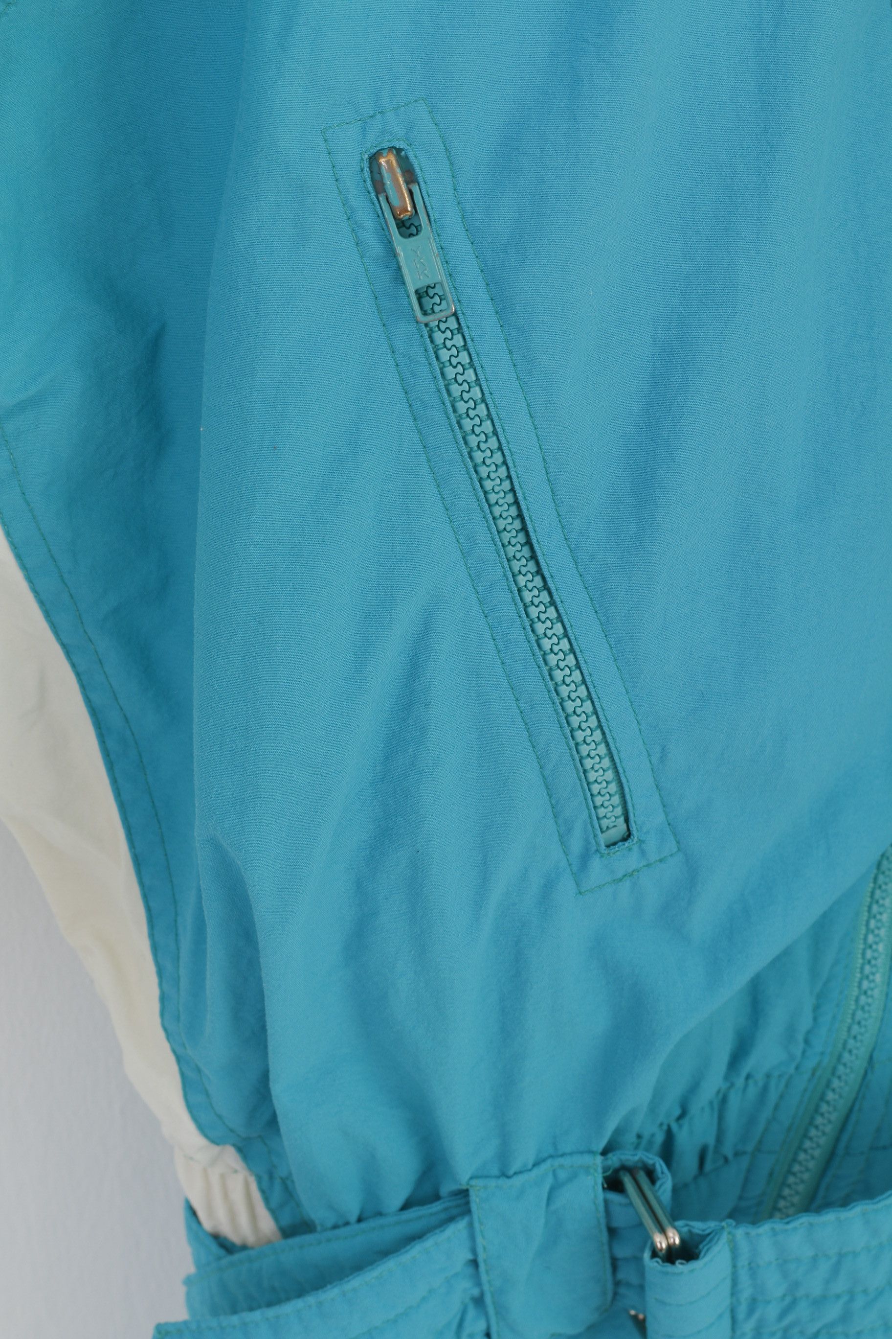 Vintage Innsbruck Women 12 40 S Ski Suit Turquoise One Piece 3174 Size XL / US 12-14 / IT 48-50 - 4 Thumbnail