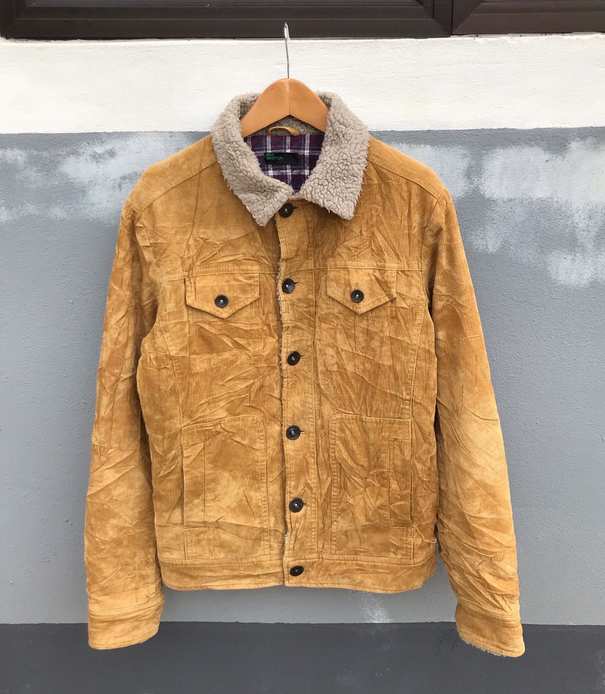 Vintage Benetton velvet cudroy jacket Size US S / EU 44-46 / 1 - 2 Thumbnail