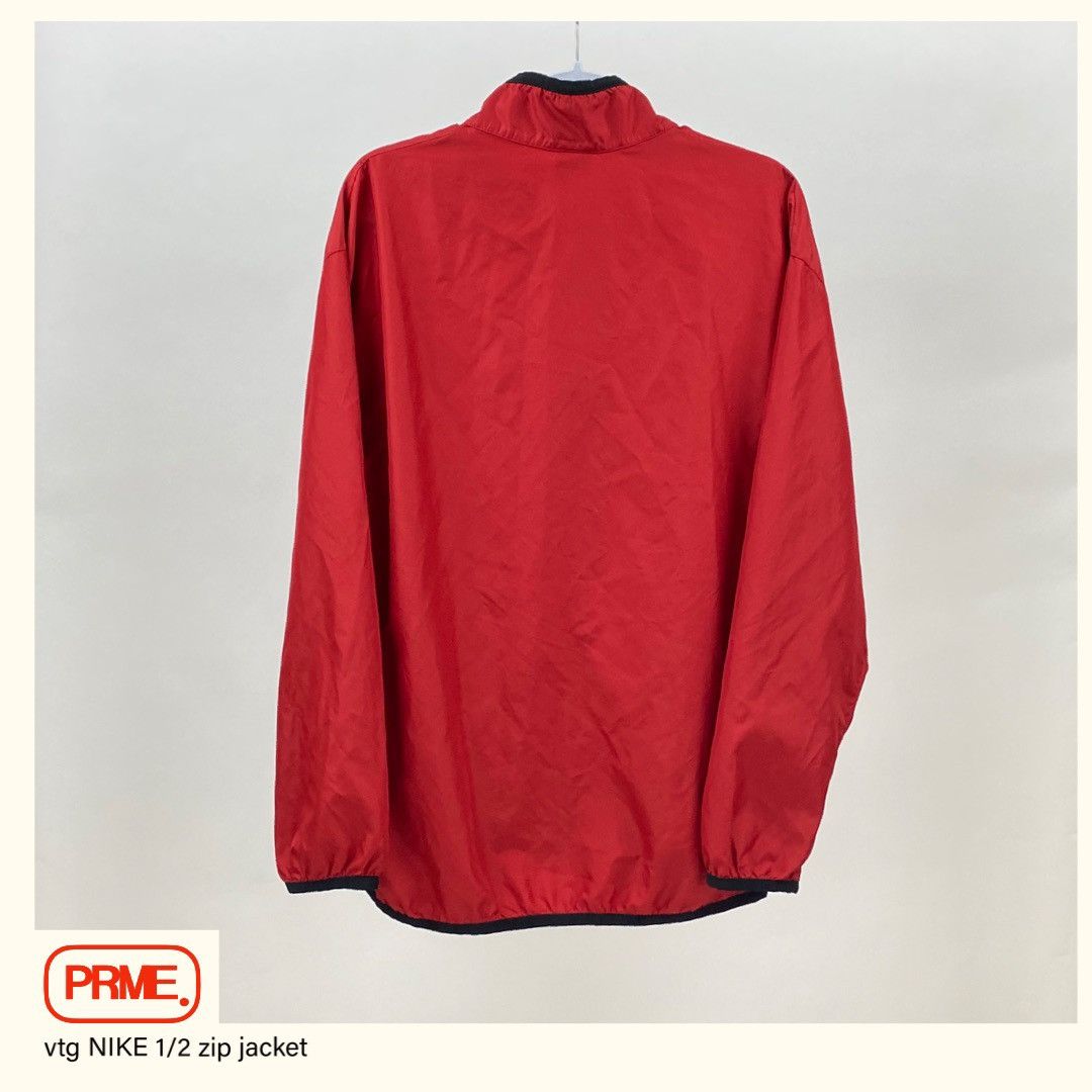 Nike × Vintage vintage Y2K NIKE Nylon Track 1/2 Zip up Running Tech jacket Size US L / EU 52-54 / 3 - 11 Thumbnail